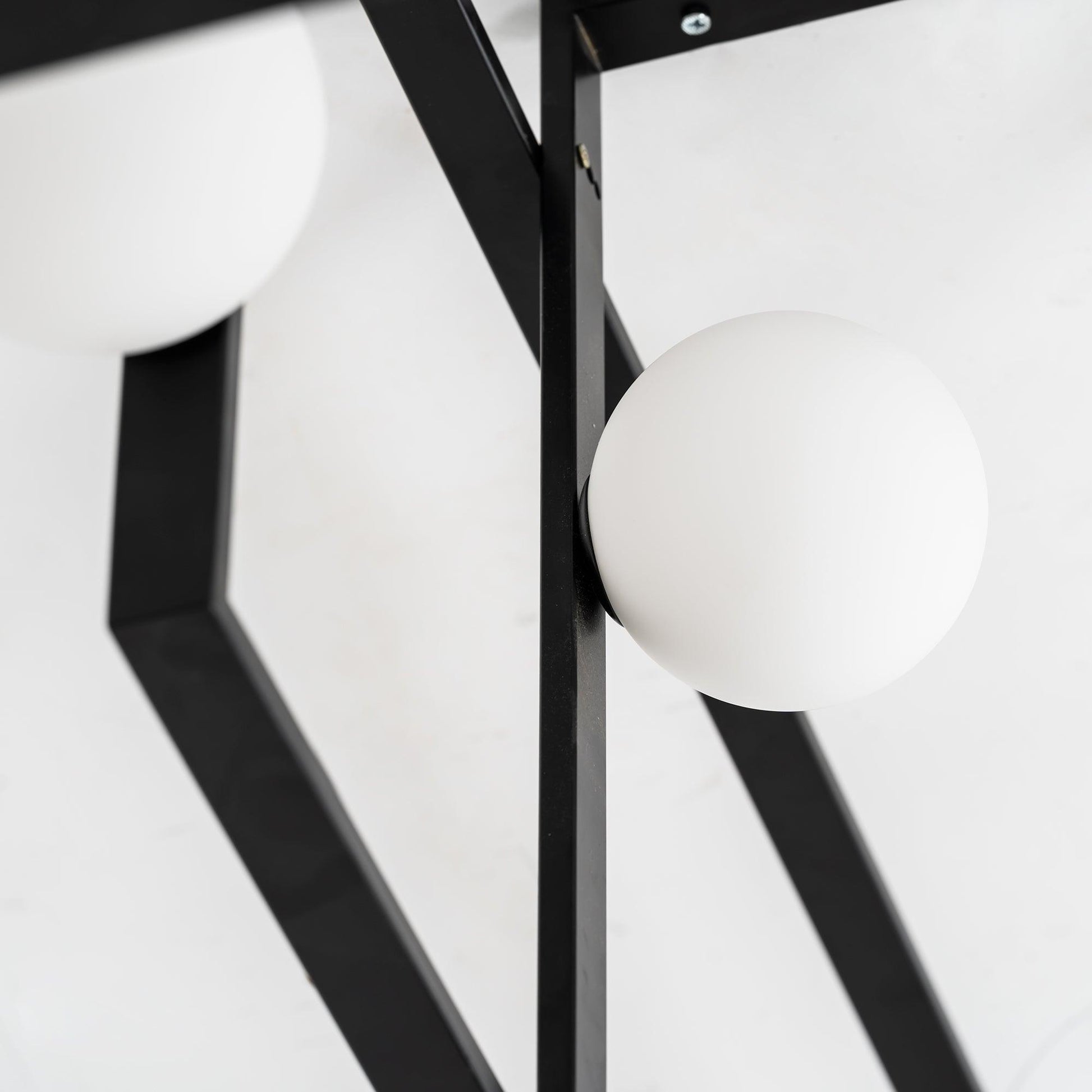 Lustra Chandelier Mondrian Glass Brass Geometric Modern-Neutral Decor
