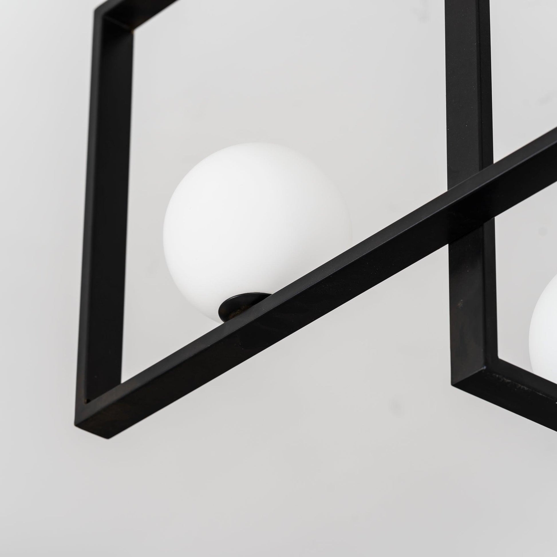 Lustra Chandelier Mondrian Glass Brass Geometric Modern-Neutral Decor