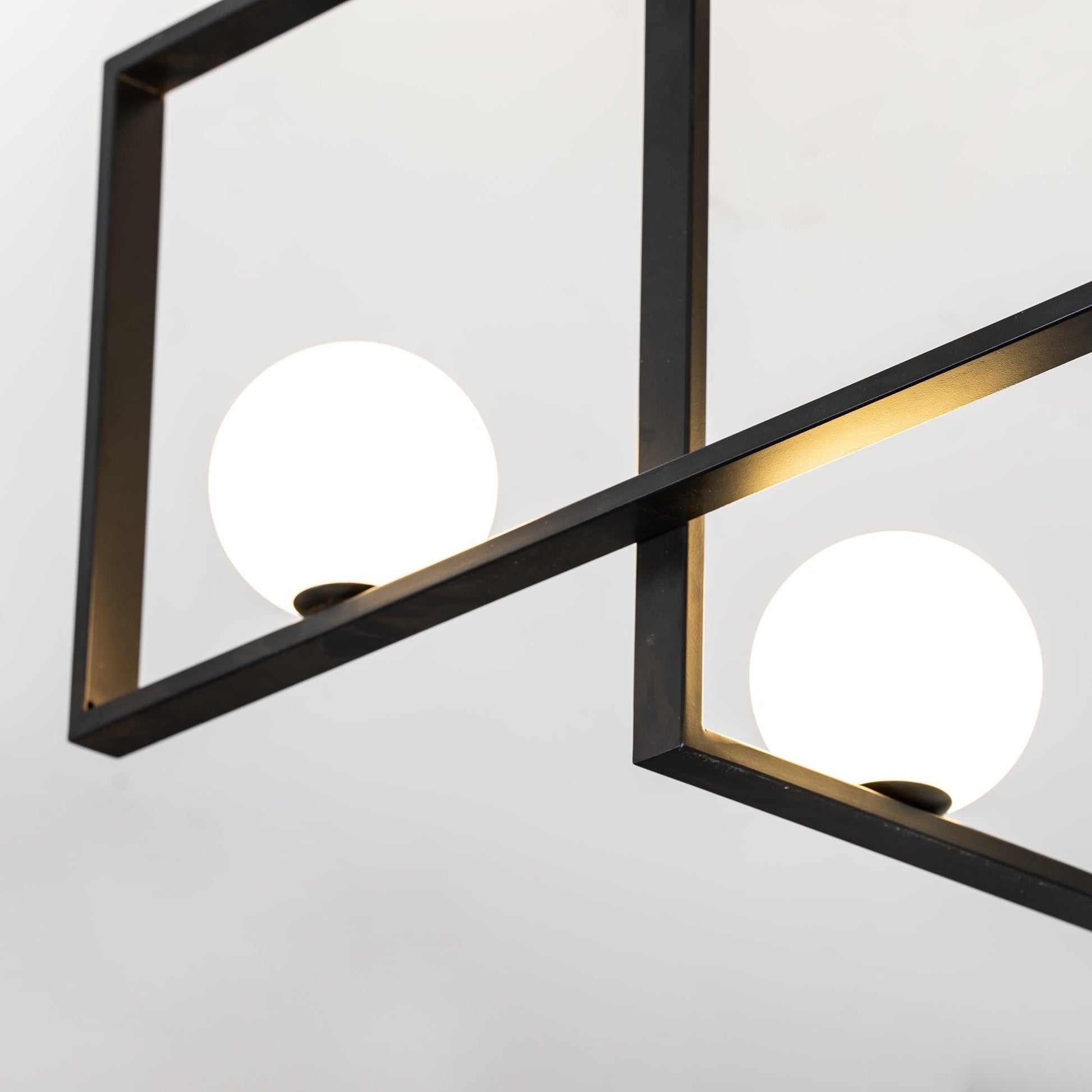 Lustra Chandelier Mondrian Glass Brass Geometric Modern-Neutral Decor