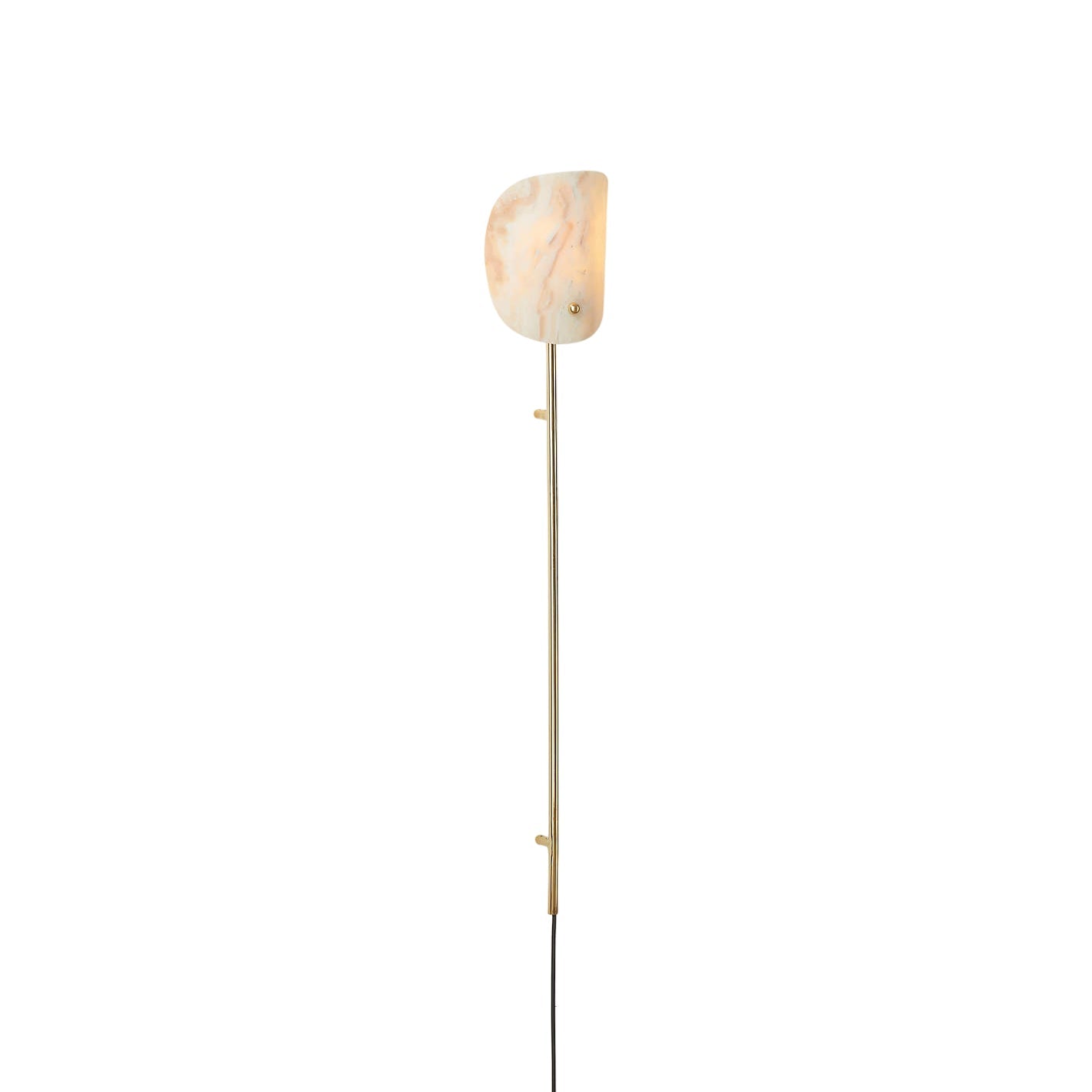 Monet Onyx Plug-In Sconce shown against a neutral wall.