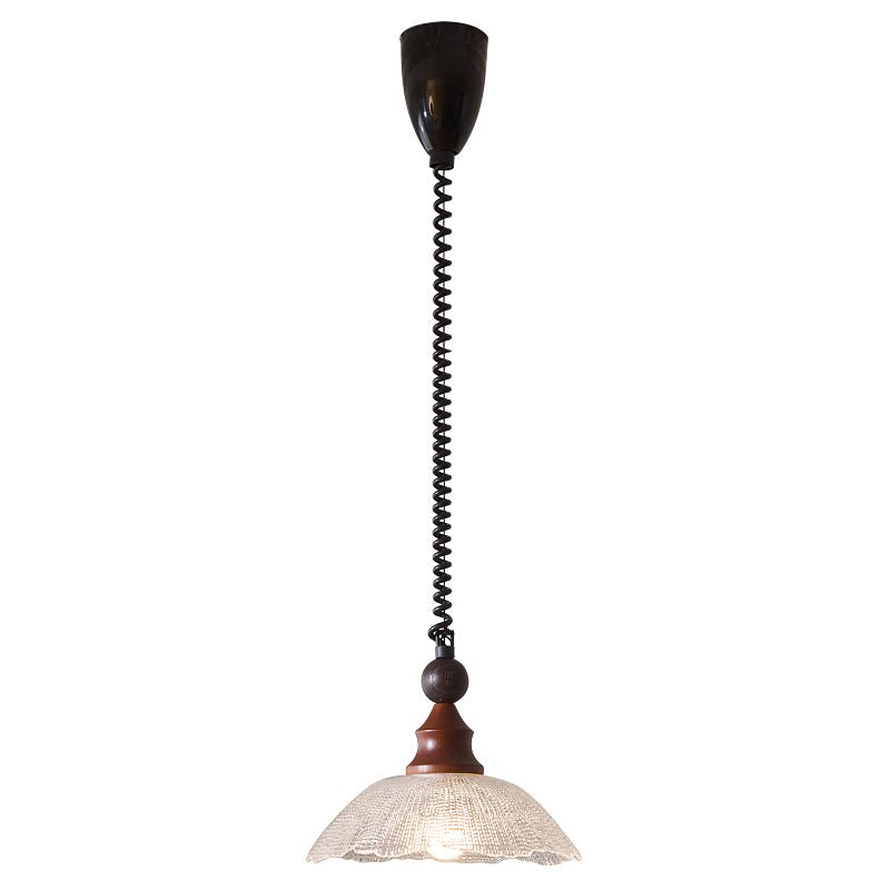 Nydoreth Elegance Vintage Art Wood Pendant Lamp-Neutral Decor