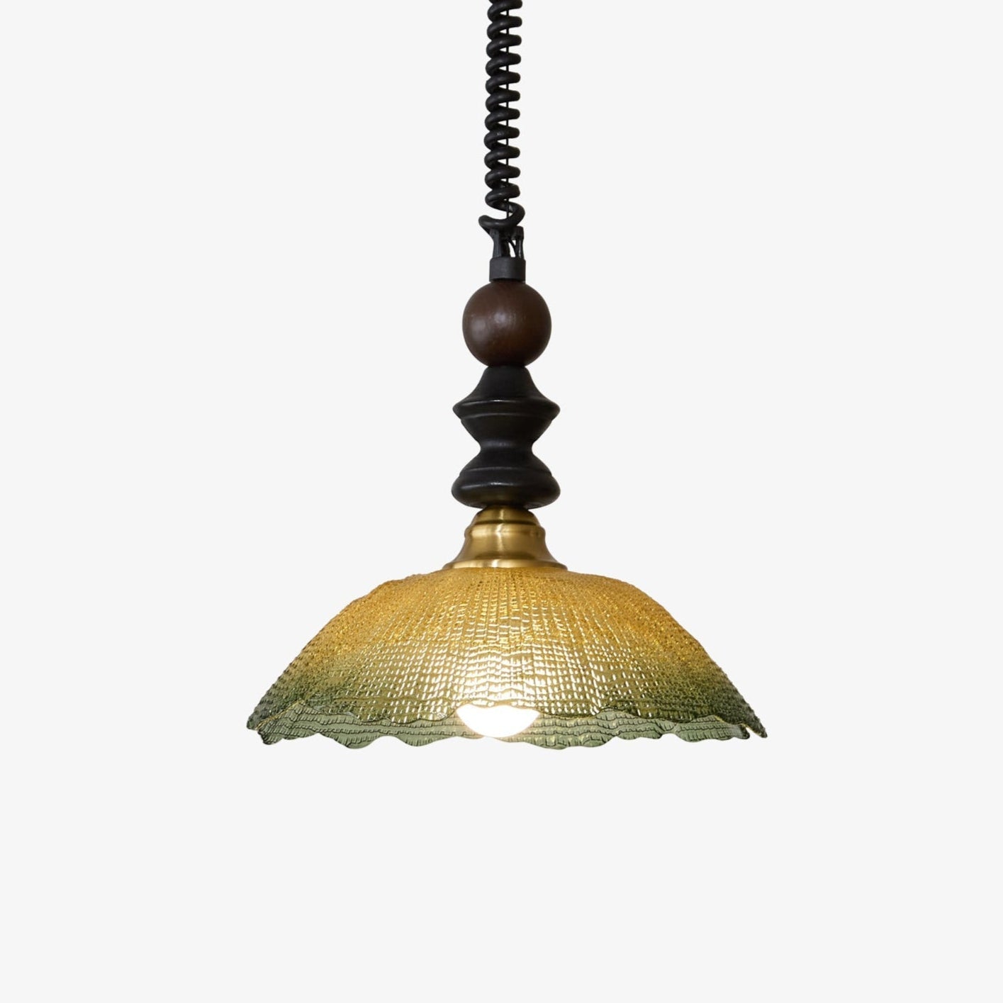 Nydoreth Elegance Vintage Art Wood Pendant Lamp-Neutral Decor
