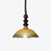 Nydoreth Elegance Vintage Art Wood Pendant Lamp-Neutral Decor