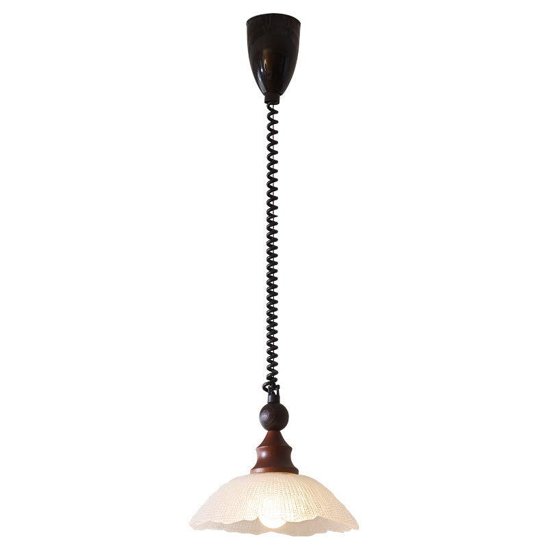Nydoreth Elegance Vintage Art Wood Pendant Lamp-Neutral Decor