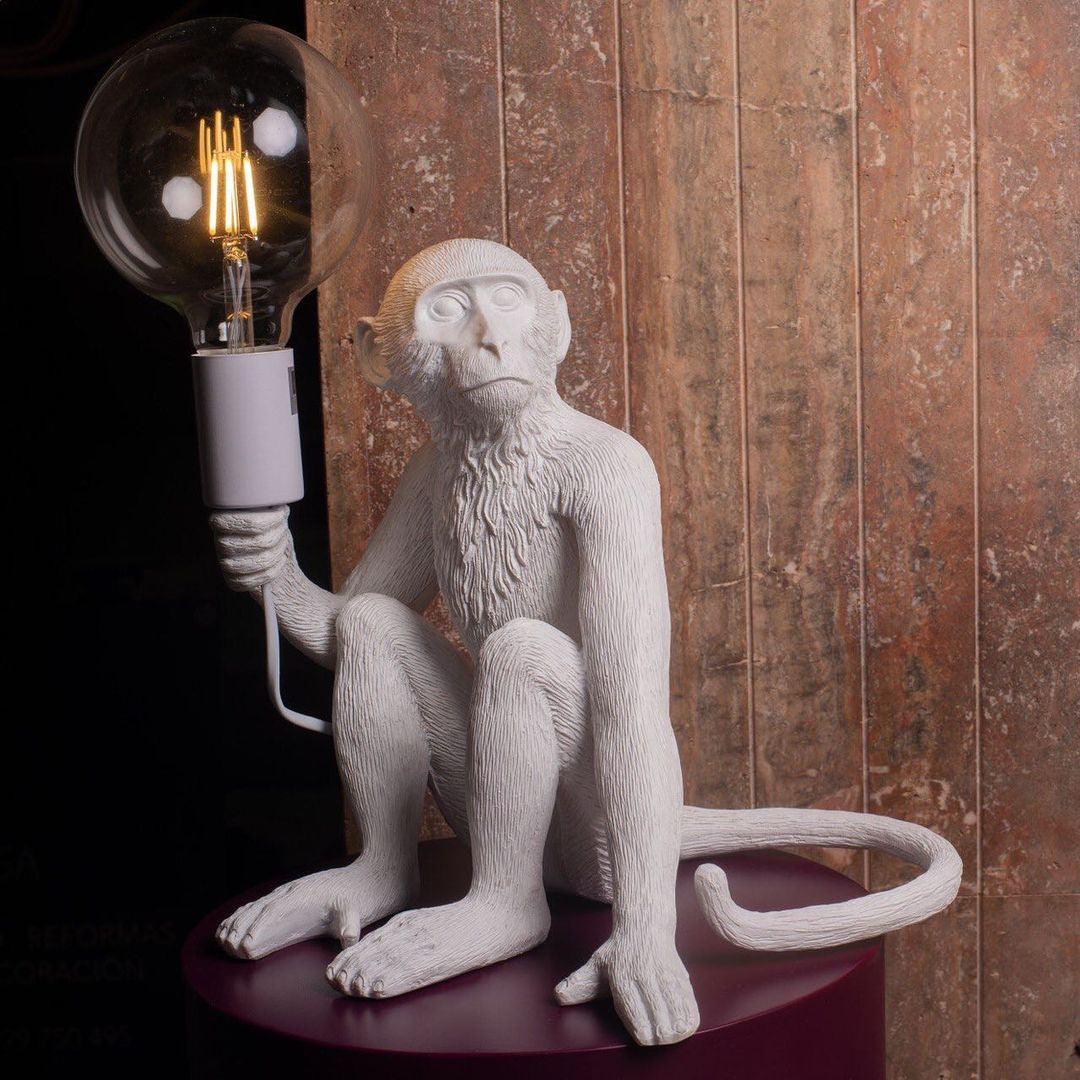 Riven Resin Whimsical Table Lamp-Neutral Decor