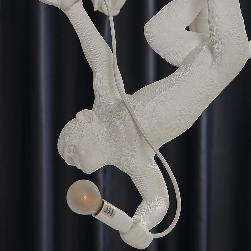 Tixor Chandelier Monkey Black Playful Sculpture-Neutral Decor