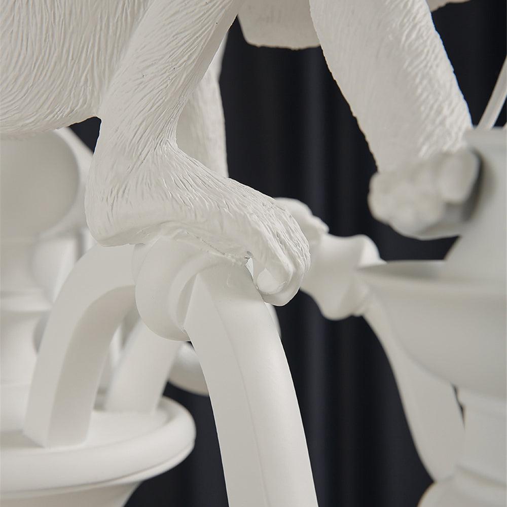 Tixor Chandelier Monkey Black Playful Sculpture-Neutral Decor
