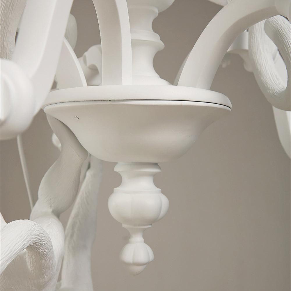 Tixor Chandelier Monkey Black Playful Sculpture-Neutral Decor