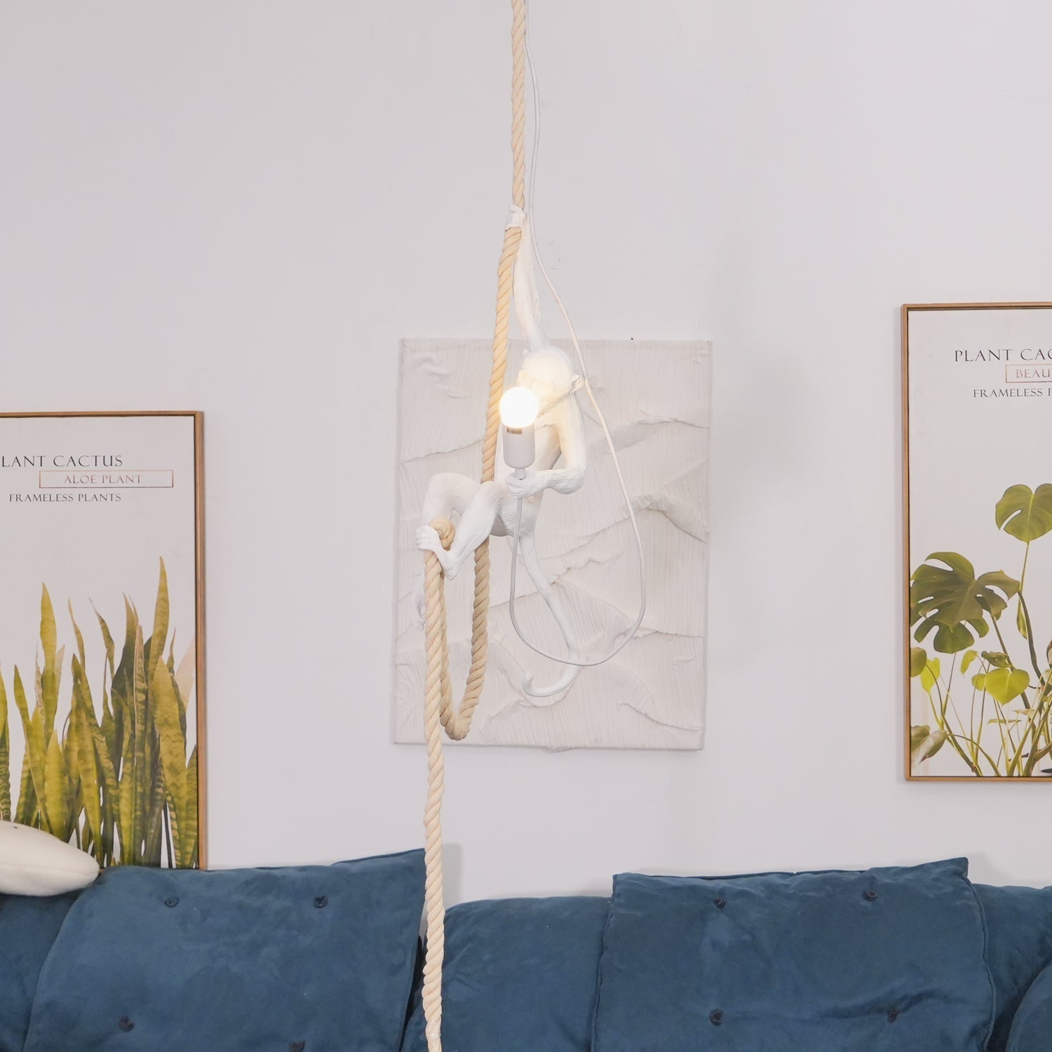 Epiran Resin Rope Artistic Pendant Lamp-Neutral Decor