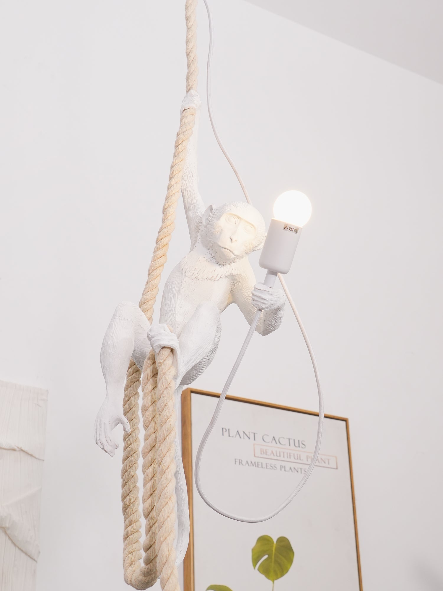 Epiran Resin Rope Artistic Pendant Lamp-Neutral Decor
