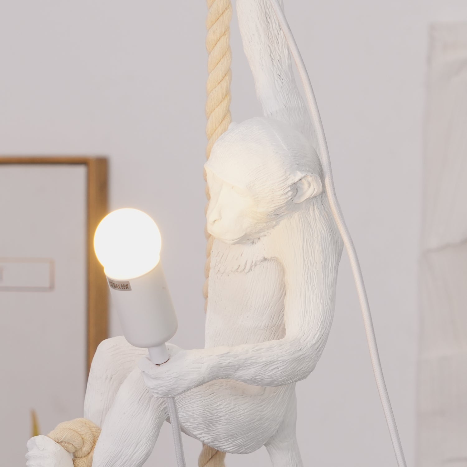 Epiran Resin Rope Artistic Pendant Lamp-Neutral Decor