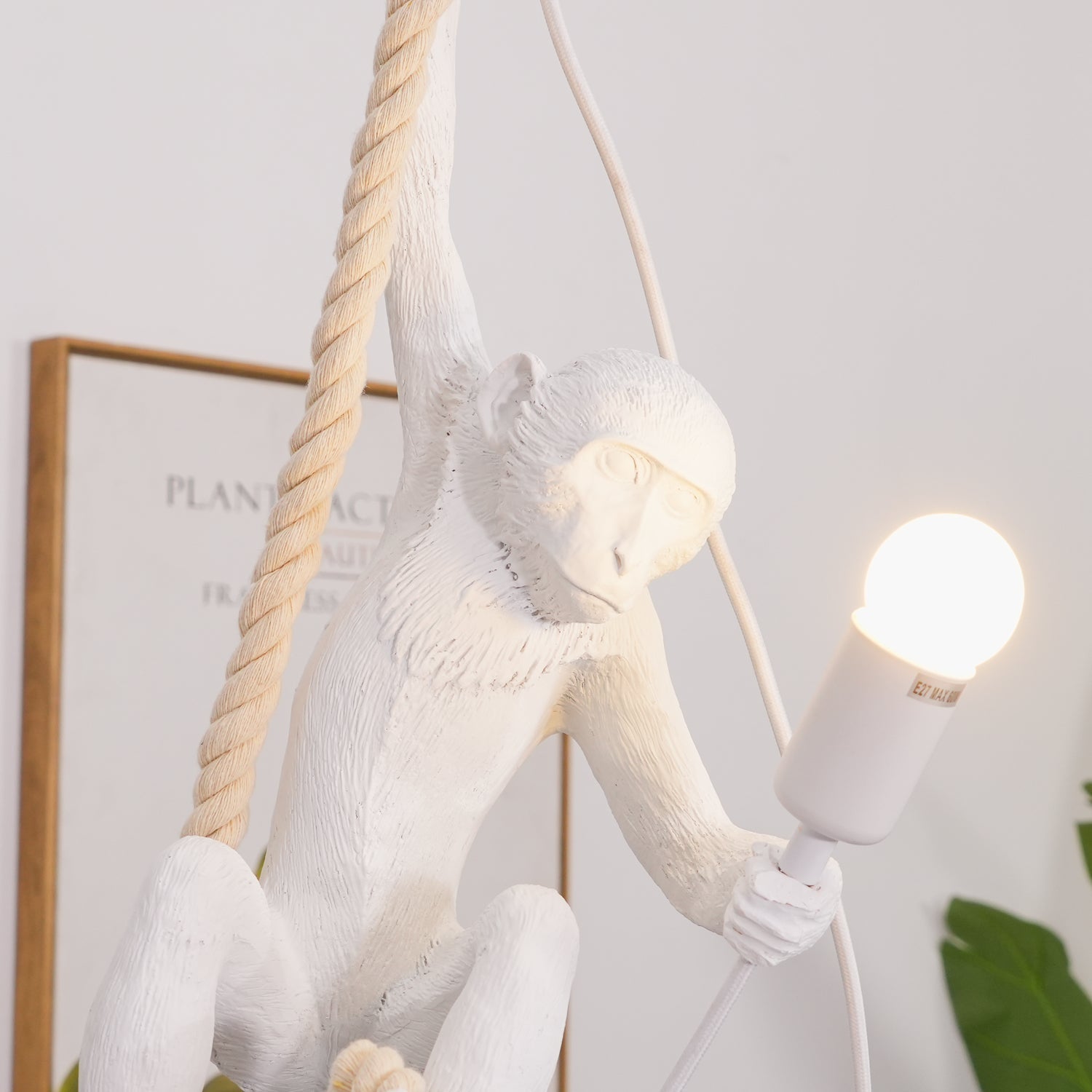 Epiran Resin Rope Artistic Pendant Lamp-Neutral Decor