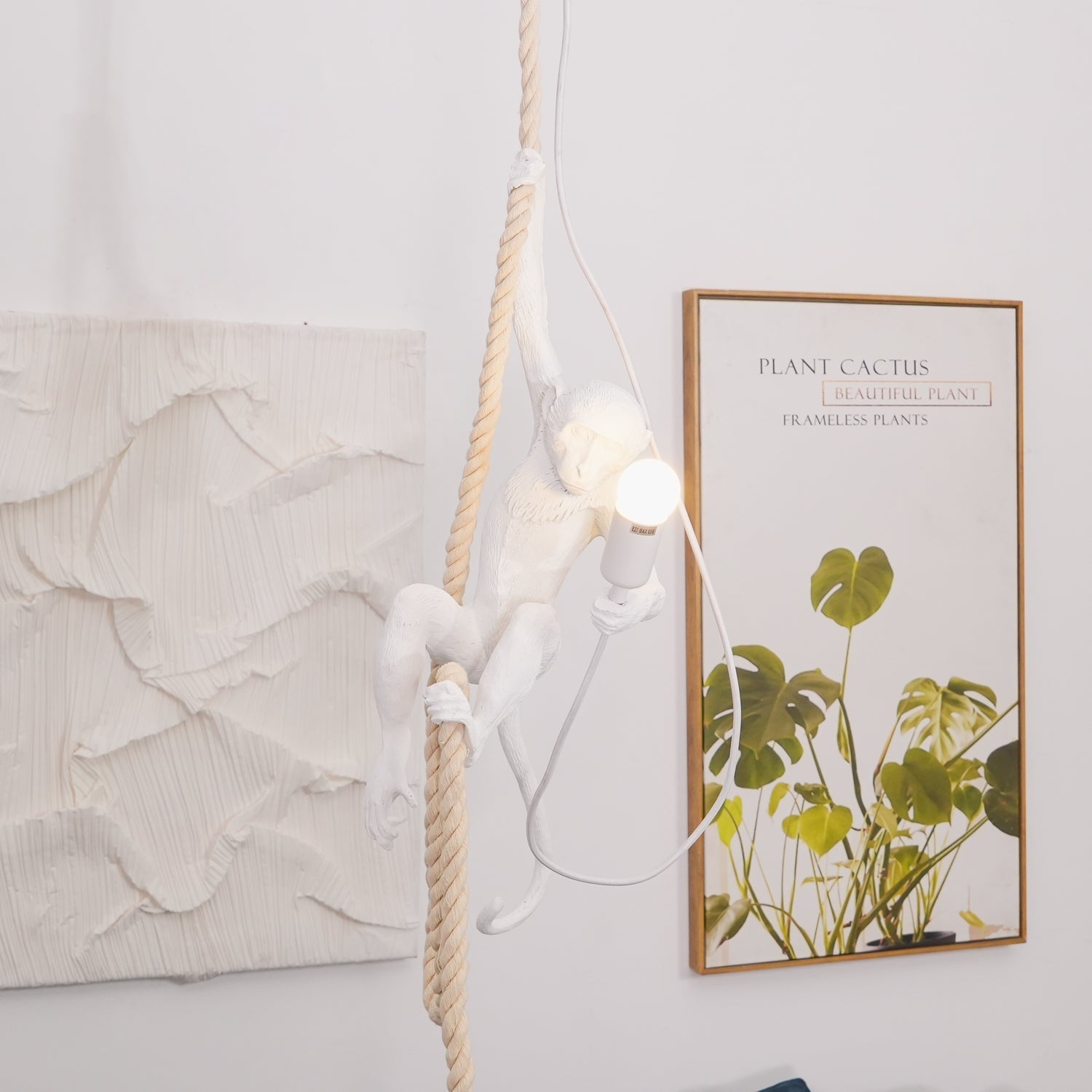 Epiran Resin Rope Artistic Pendant Lamp-Neutral Decor