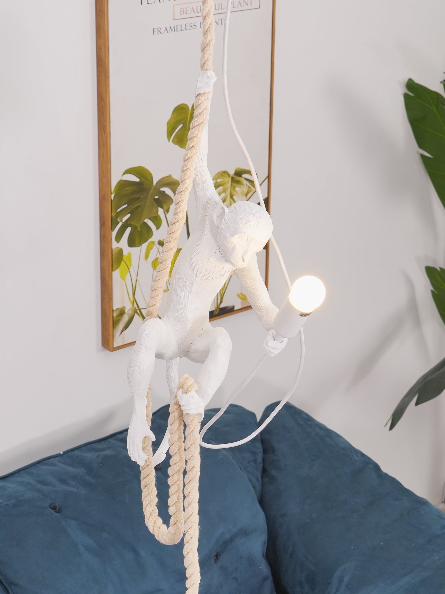 Epiran Resin Rope Artistic Pendant Lamp-Neutral Decor