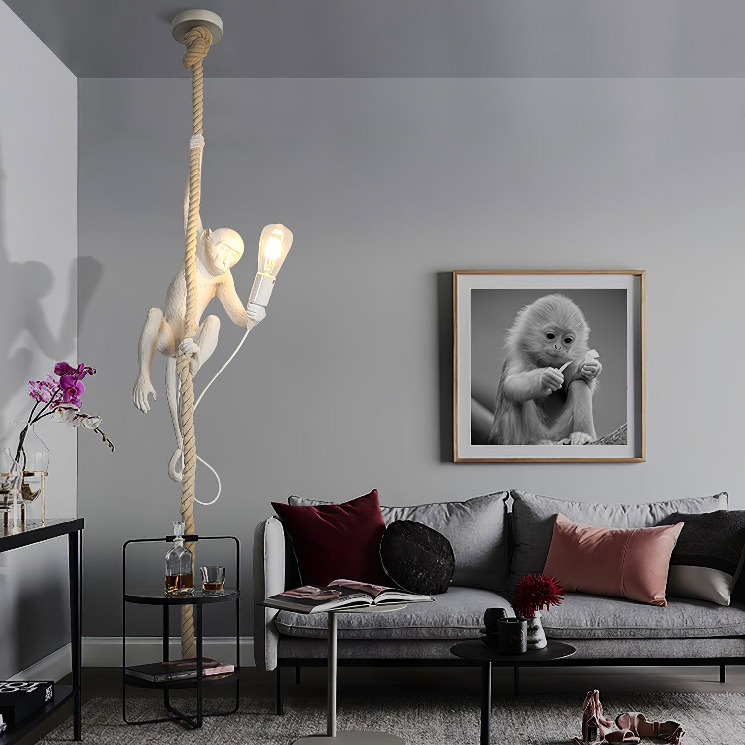 Epiran Resin Rope Artistic Pendant Lamp-Neutral Decor