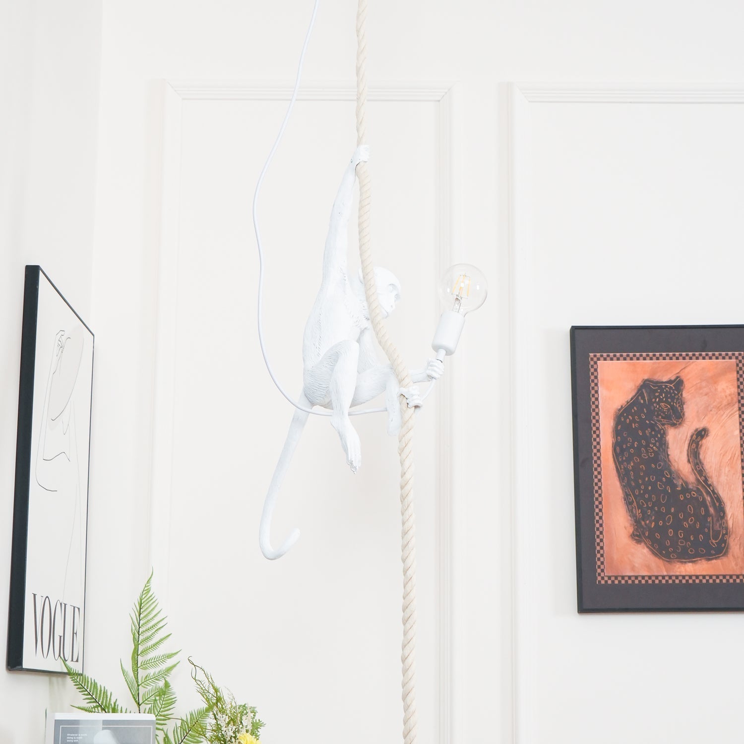 Epiran Resin Rope Artistic Pendant Lamp-Neutral Decor