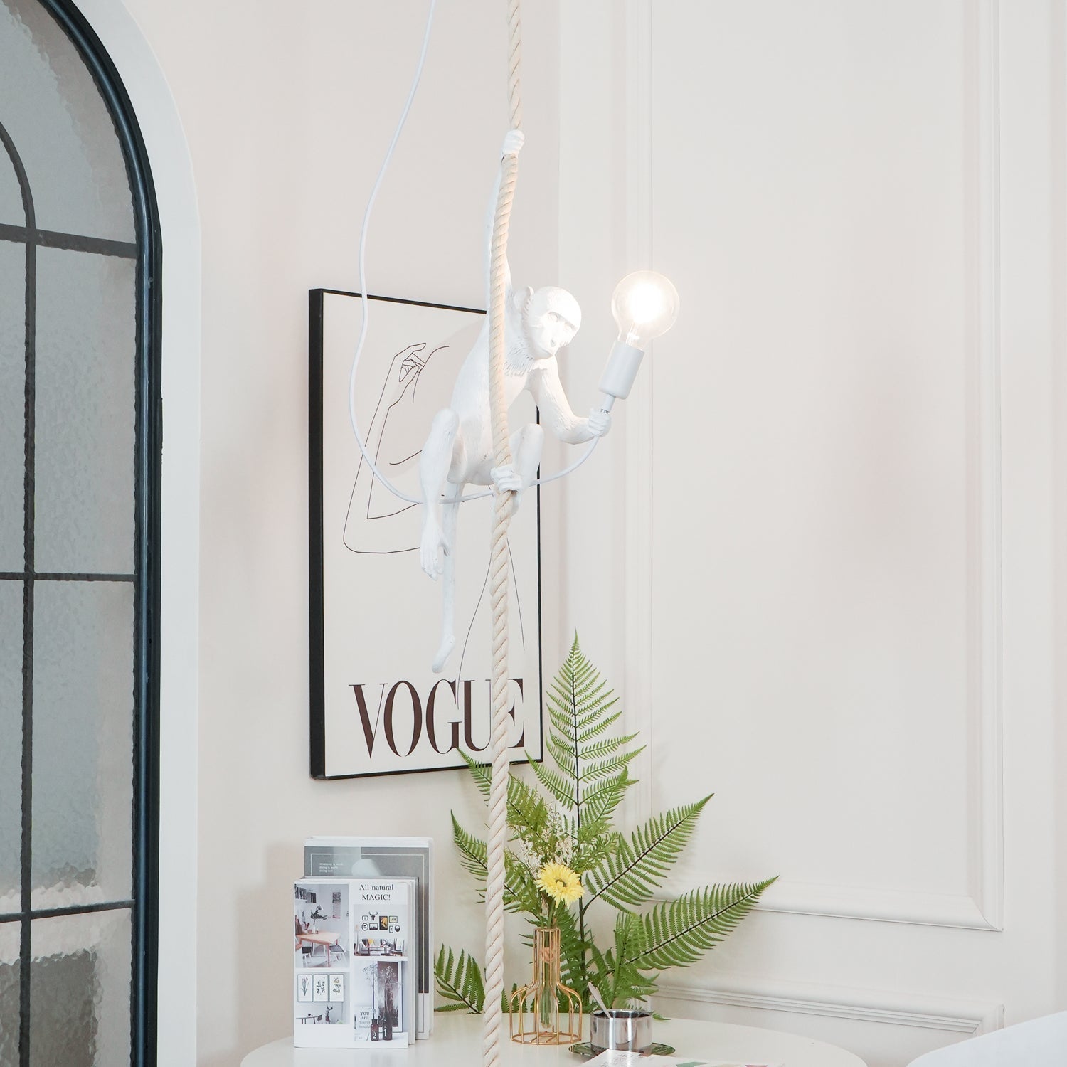 Epiran Resin Rope Artistic Pendant Lamp-Neutral Decor