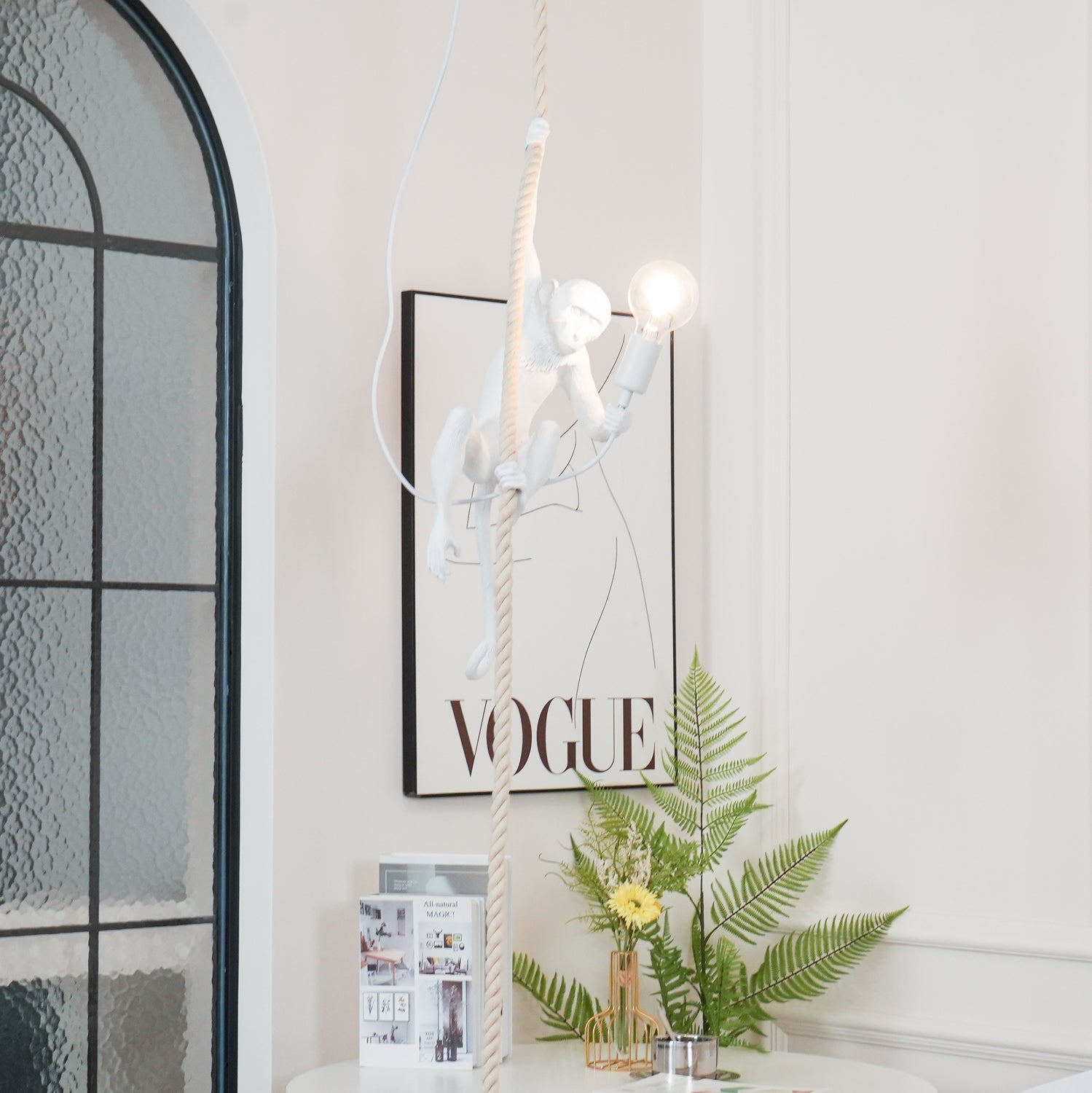Epiran Resin Rope Artistic Pendant Lamp-Neutral Decor
