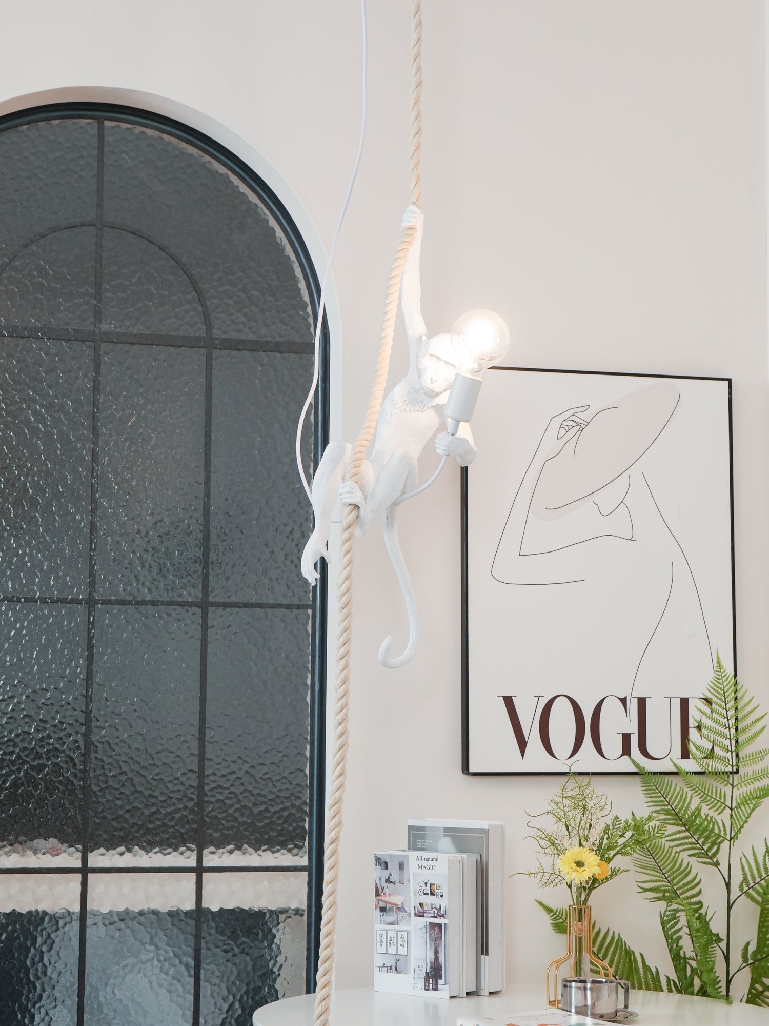 Epiran Resin Rope Artistic Pendant Lamp-Neutral Decor