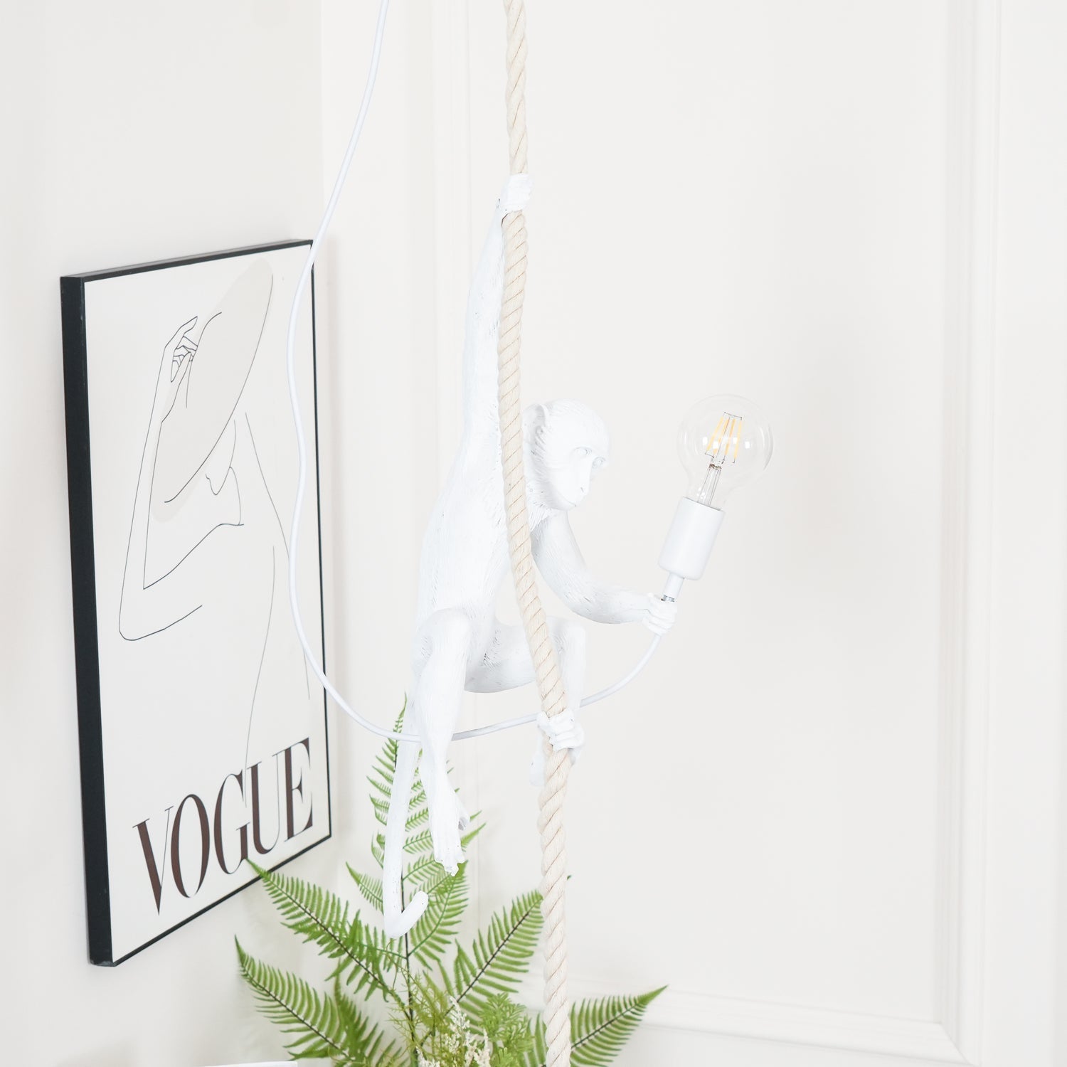 Epiran Resin Rope Artistic Pendant Lamp-Neutral Decor