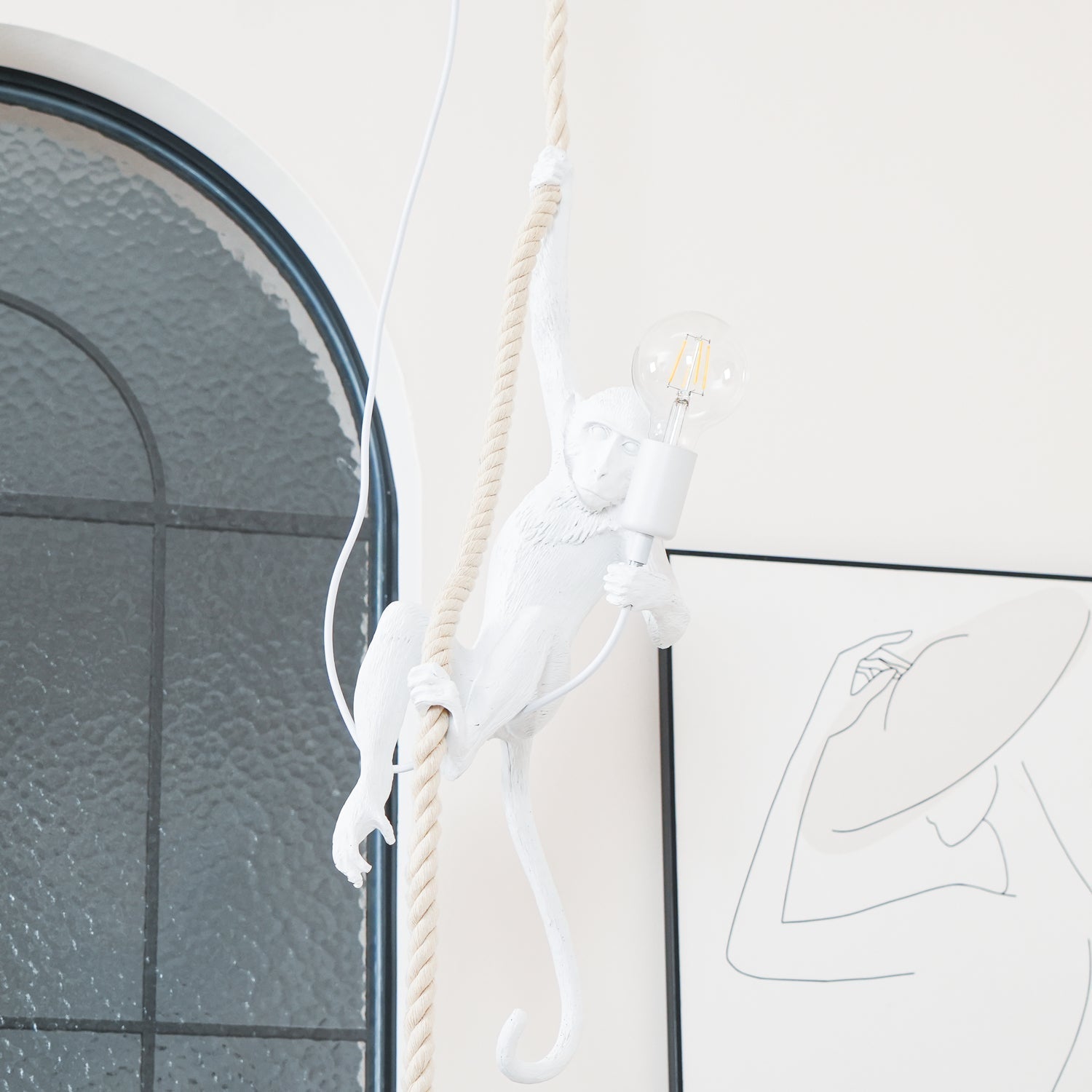 Epiran Resin Rope Artistic Pendant Lamp-Neutral Decor