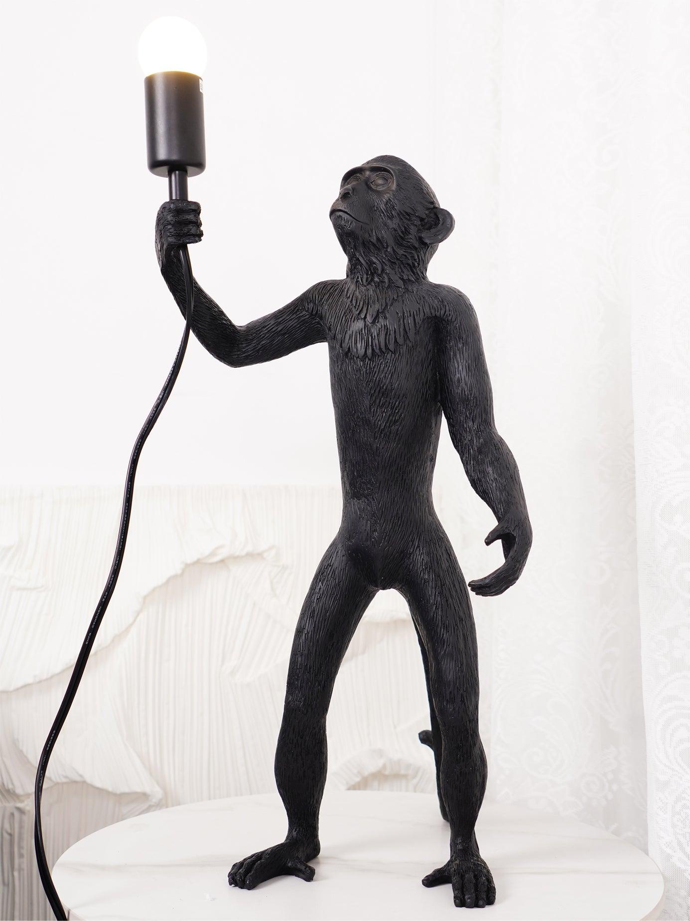 Riven Resin Whimsical Table Lamp-Neutral Decor