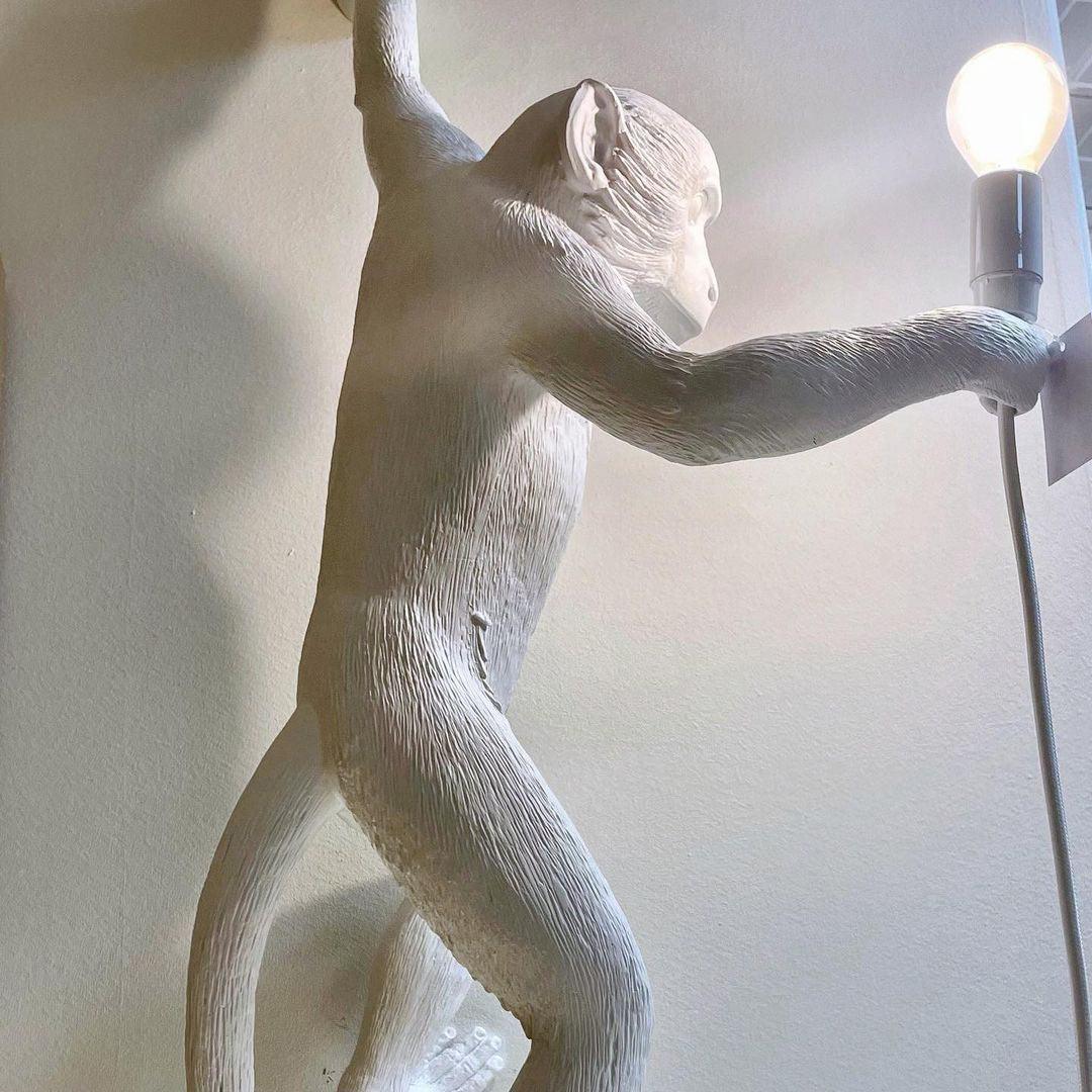 Bnx Art Unique Monkey Resin Wall Lamp-Neutral Decor