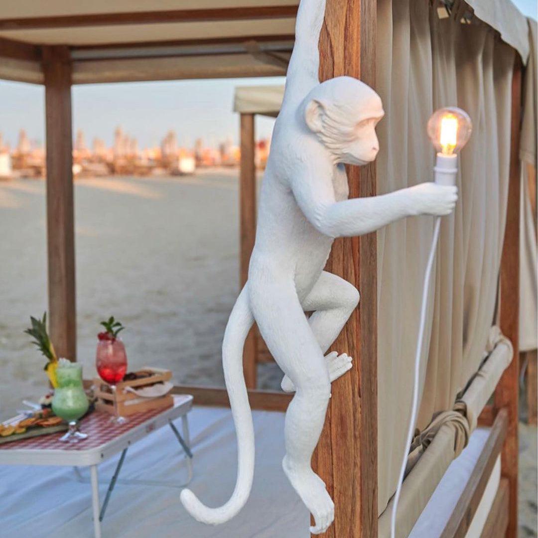 Bnx Art Unique Monkey Resin Wall Lamp-Neutral Decor