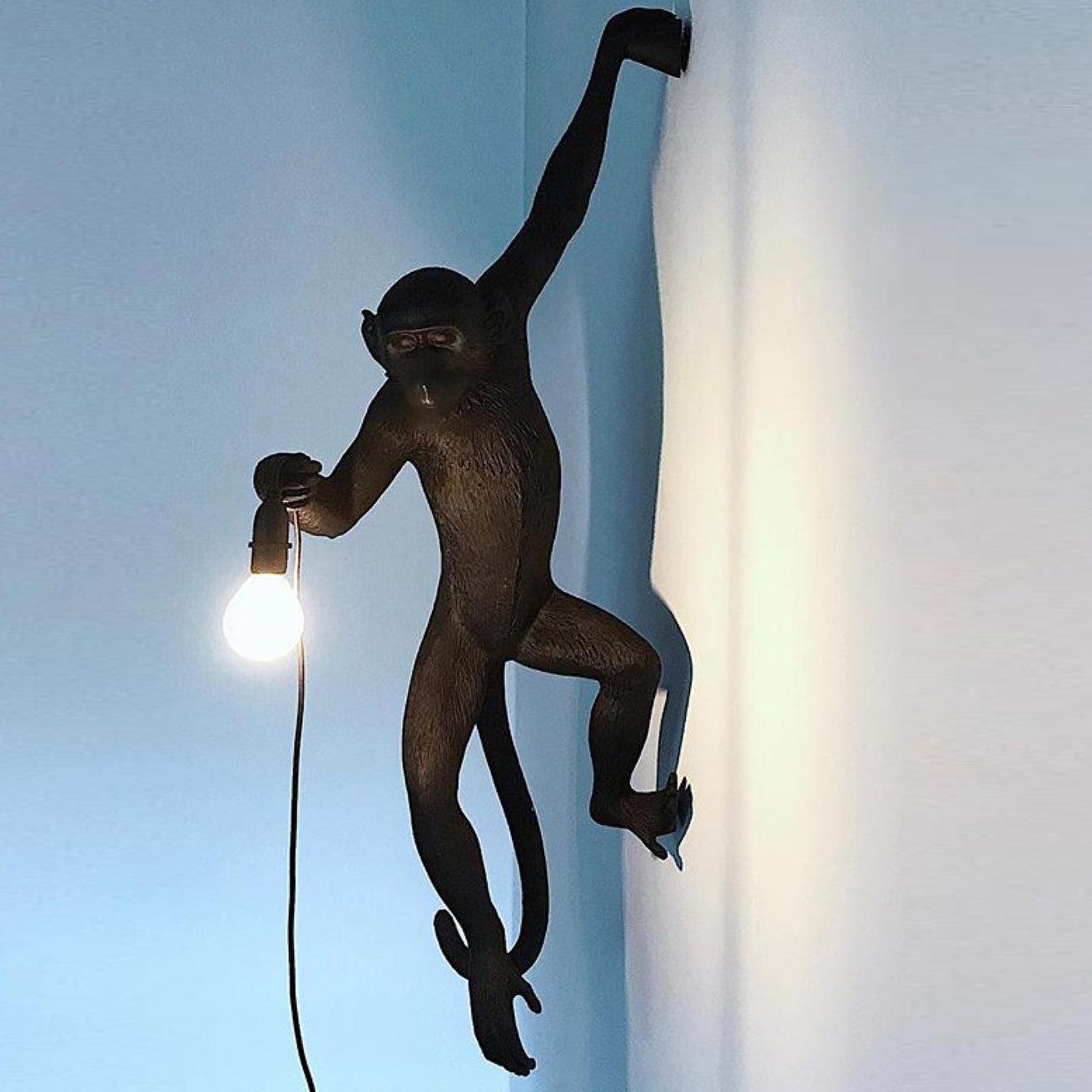 Bnx Art Unique Monkey Resin Wall Lamp-Neutral Decor