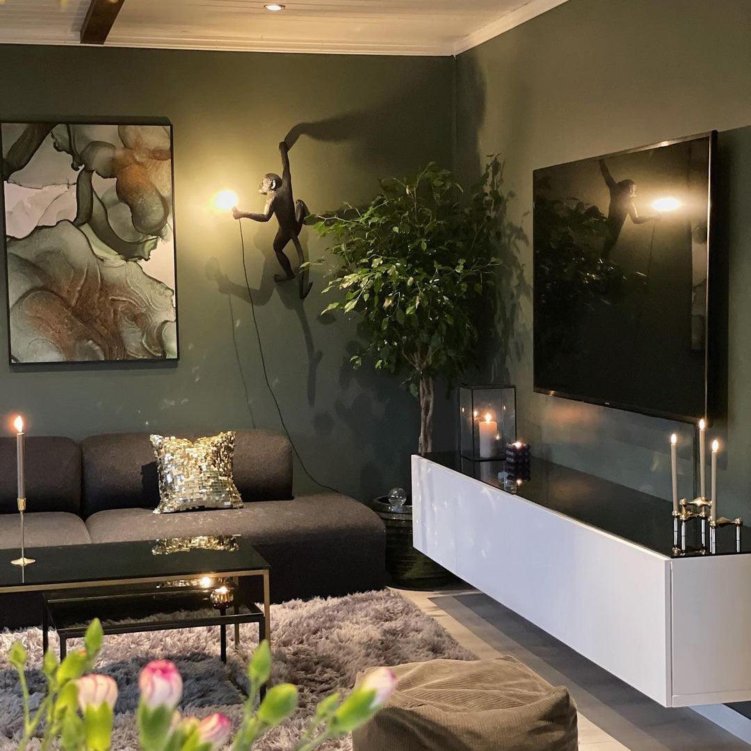 Bnx Art Unique Monkey Resin Wall Lamp-Neutral Decor