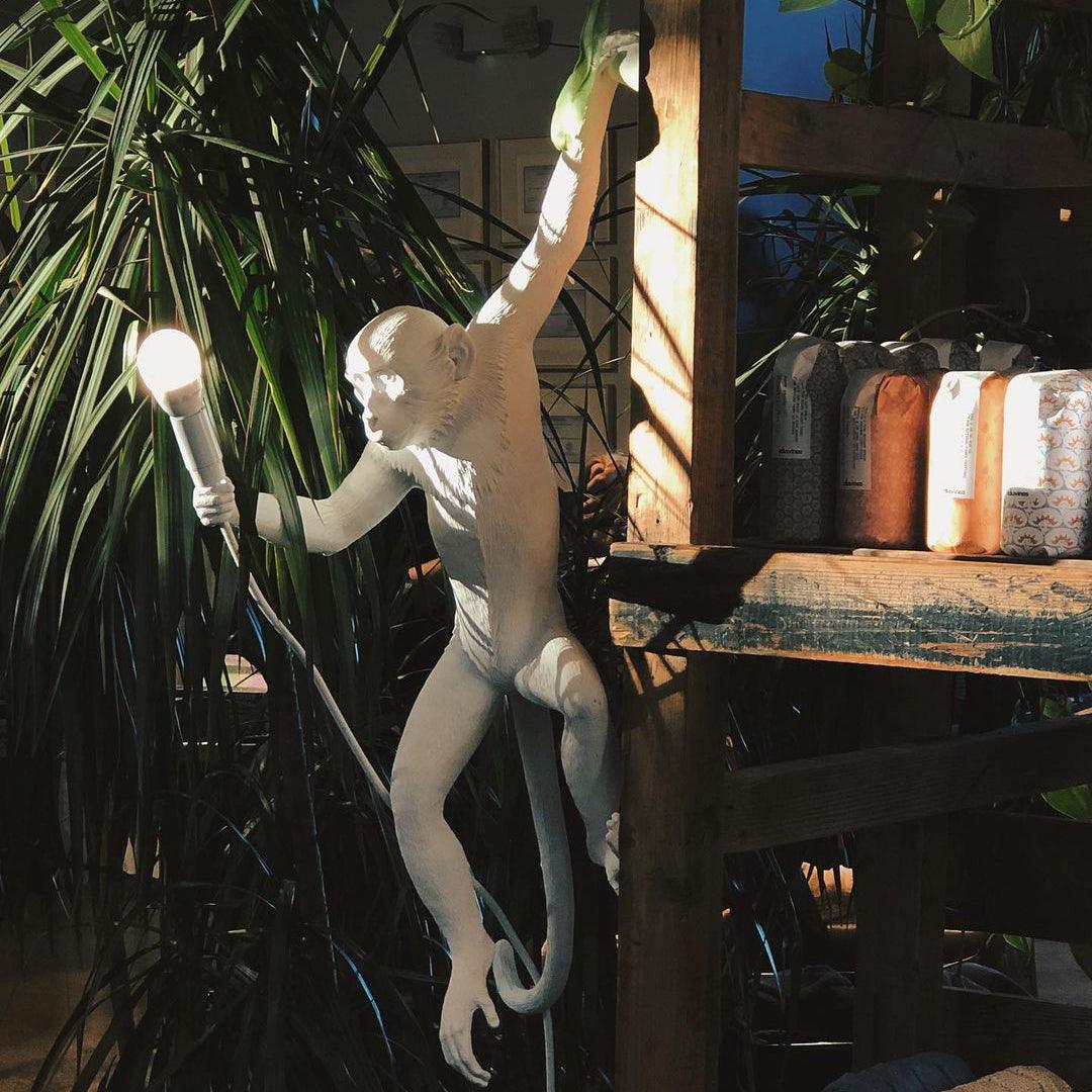 Bnx Art Unique Monkey Resin Wall Lamp-Neutral Decor