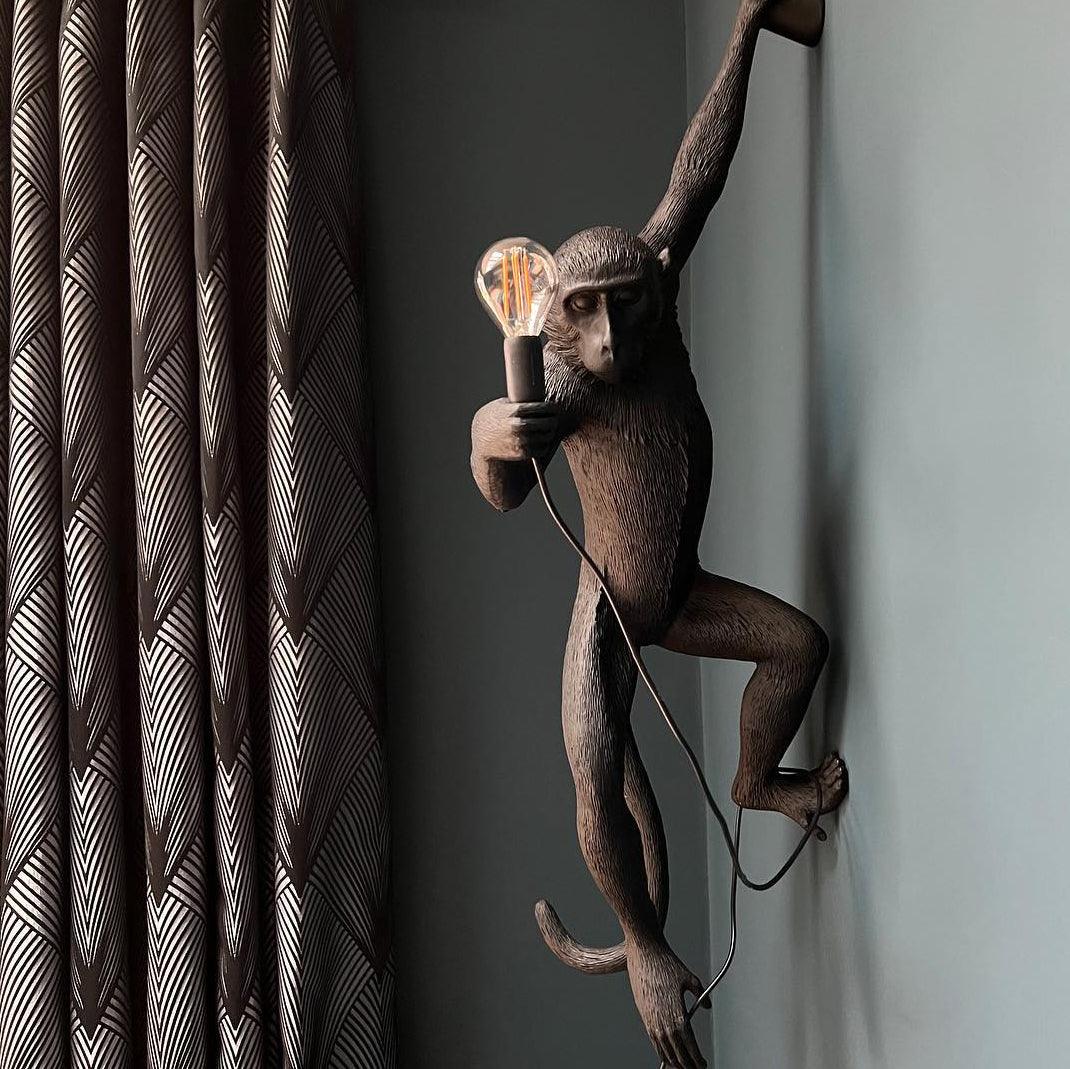 Bnx Art Unique Monkey Resin Wall Lamp-Neutral Decor