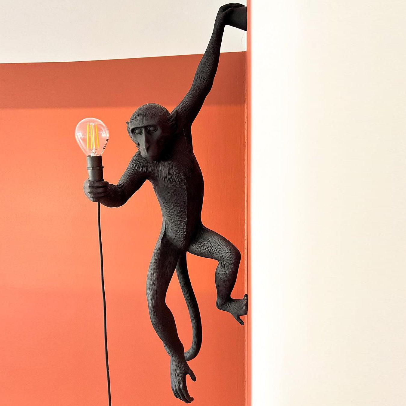 Bnx Art Unique Monkey Resin Wall Lamp-Neutral Decor