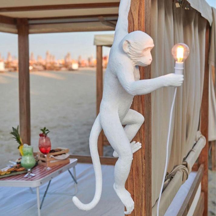 Bnx Art Unique Monkey Resin Wall Lamp-Neutral Decor