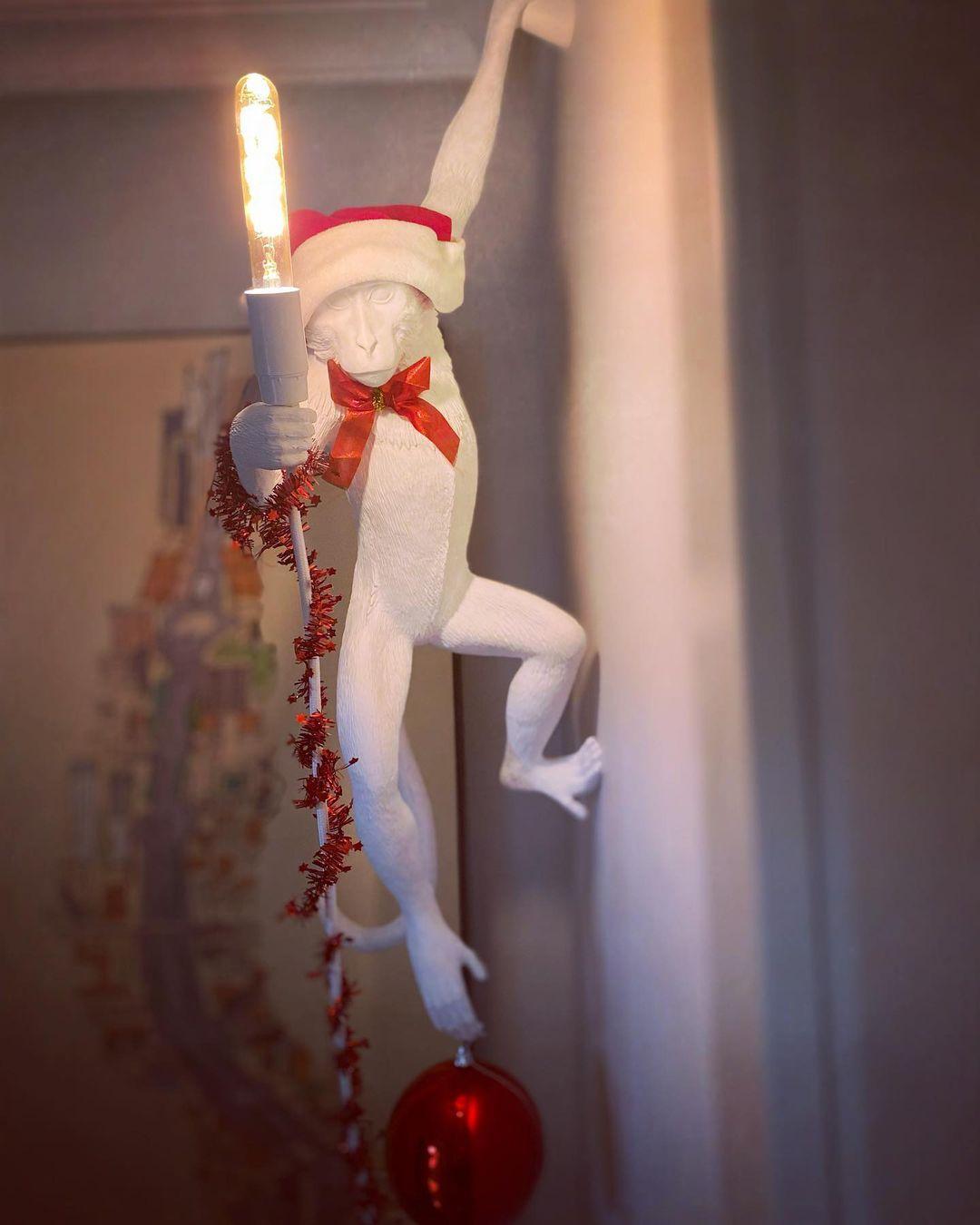 Bnx Art Unique Monkey Resin Wall Lamp-Neutral Decor