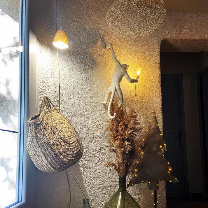 Bnx Art Unique Monkey Resin Wall Lamp-Neutral Decor