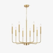 Lustra Chandelier Candle Arm Modern-Neutral Decor