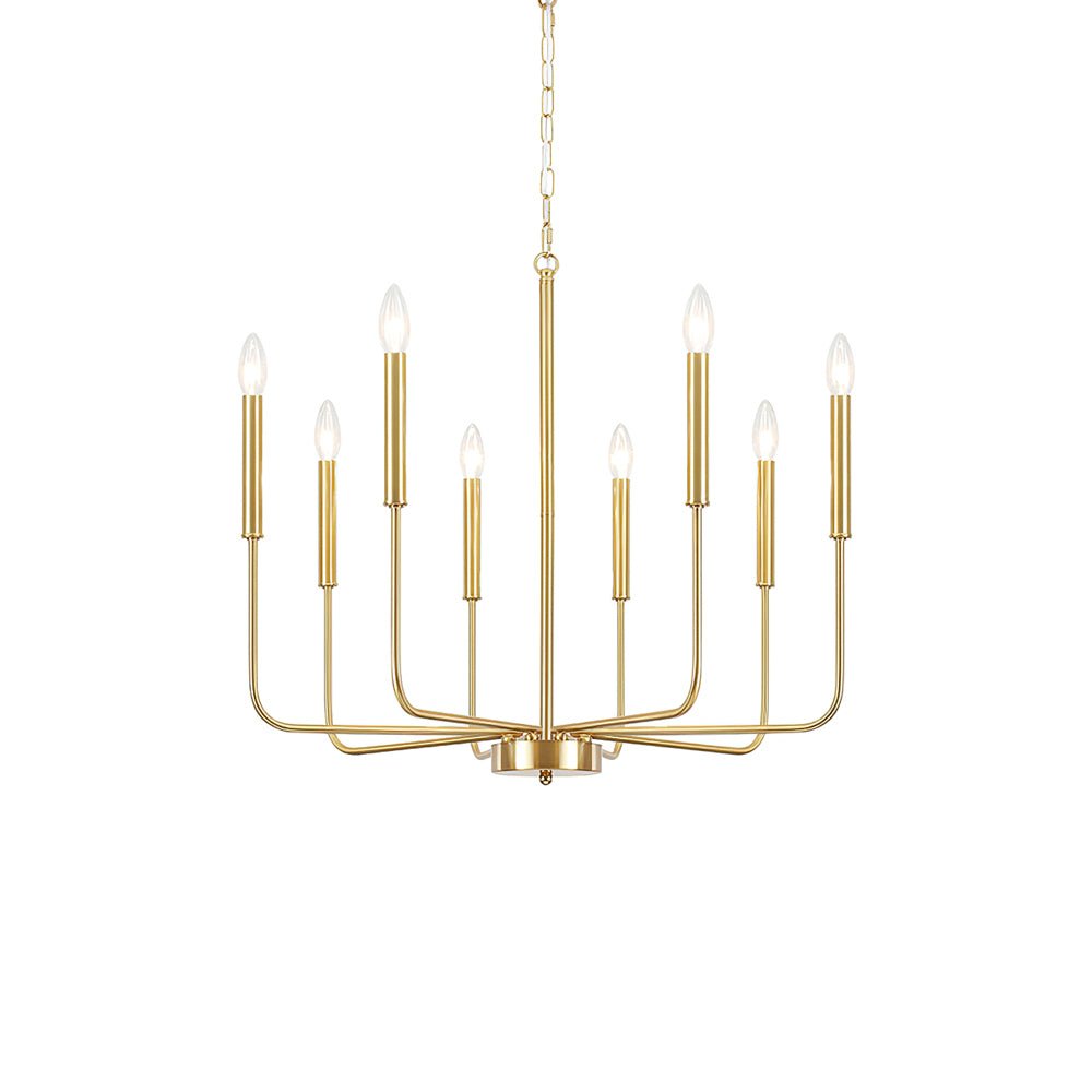 Lustra Chandelier Candle Arm Modern-Neutral Decor