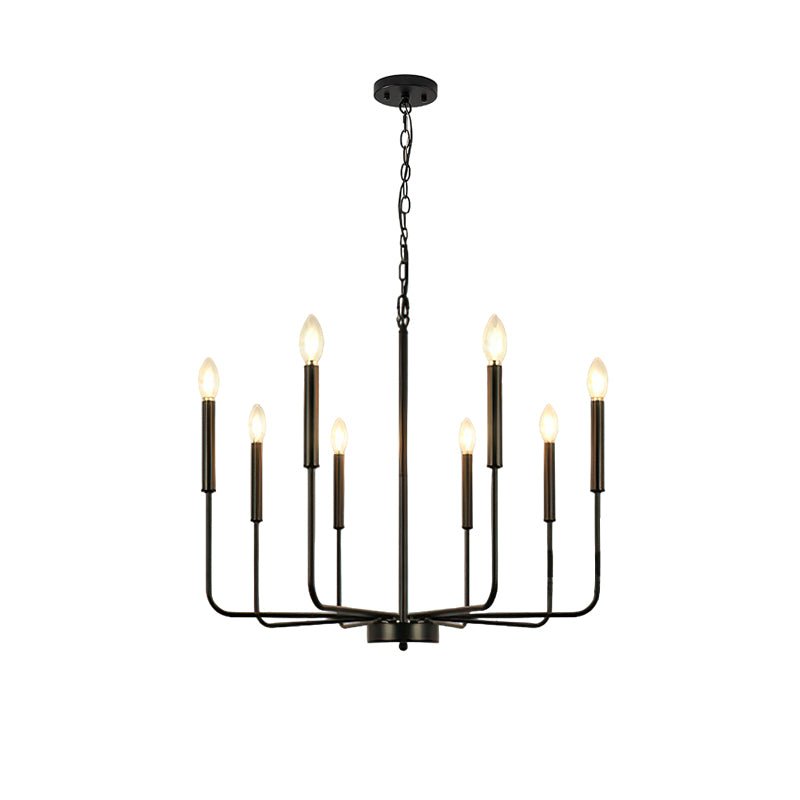 Lustra Chandelier Candle Arm Modern-Neutral Decor