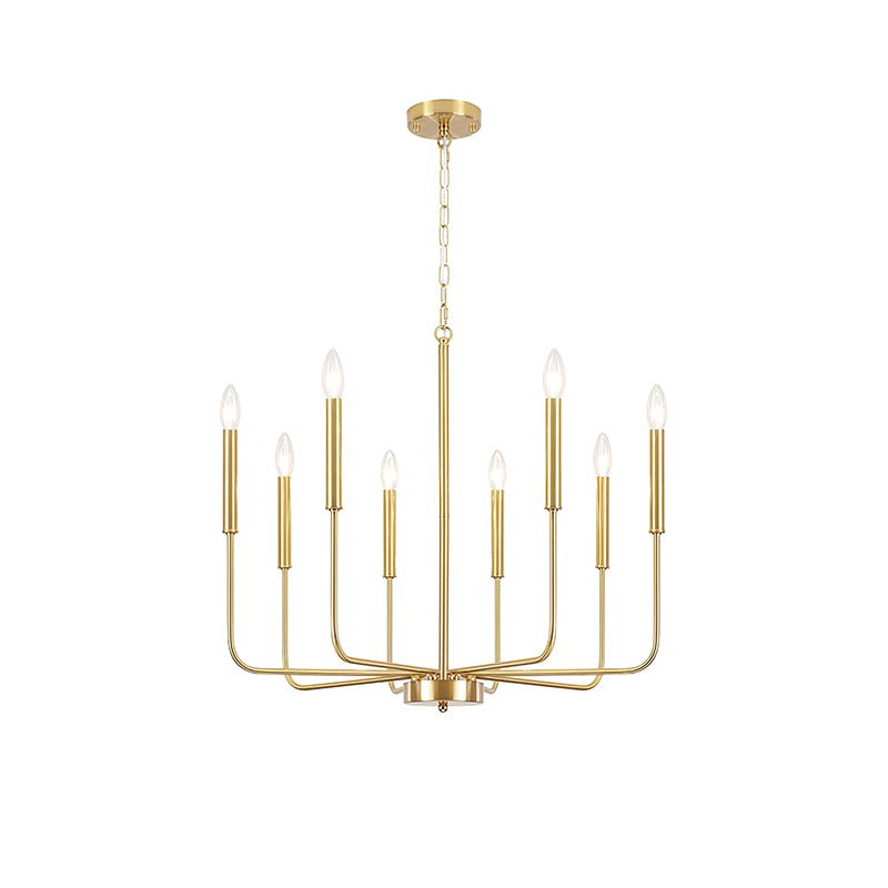 Lustra Chandelier Candle Arm Modern-Neutral Decor