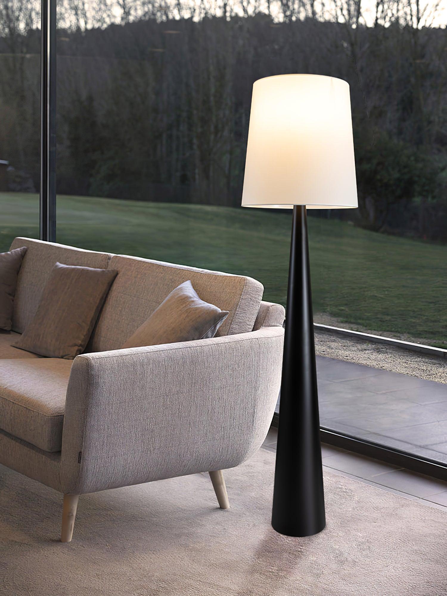 Brenor Fabric Minimalist Floor Lamp-Neutral Decor