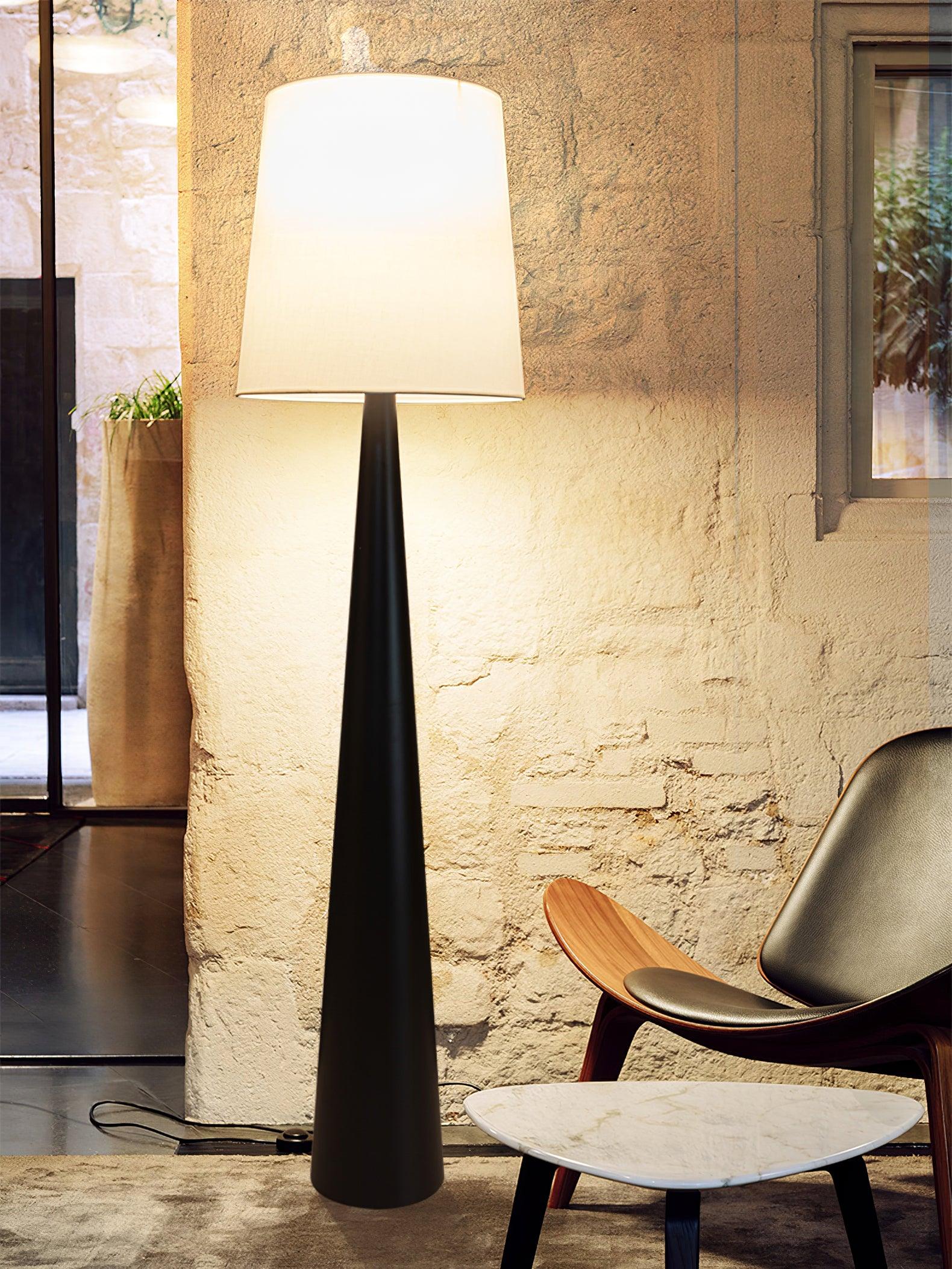 Brenor Fabric Minimalist Floor Lamp-Neutral Decor