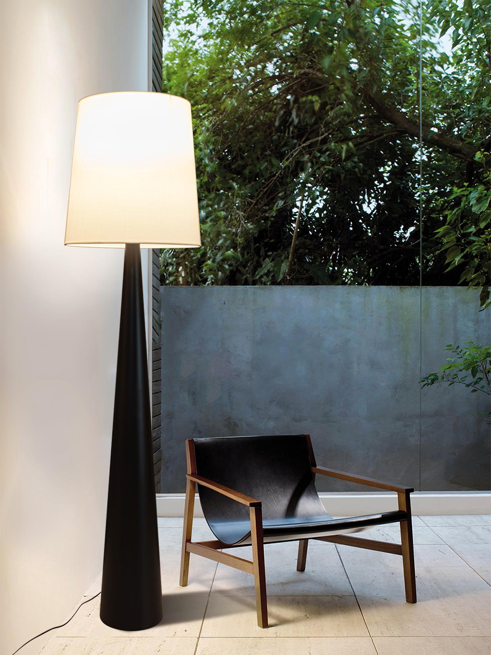 Brenor Fabric Minimalist Floor Lamp-Neutral Decor
