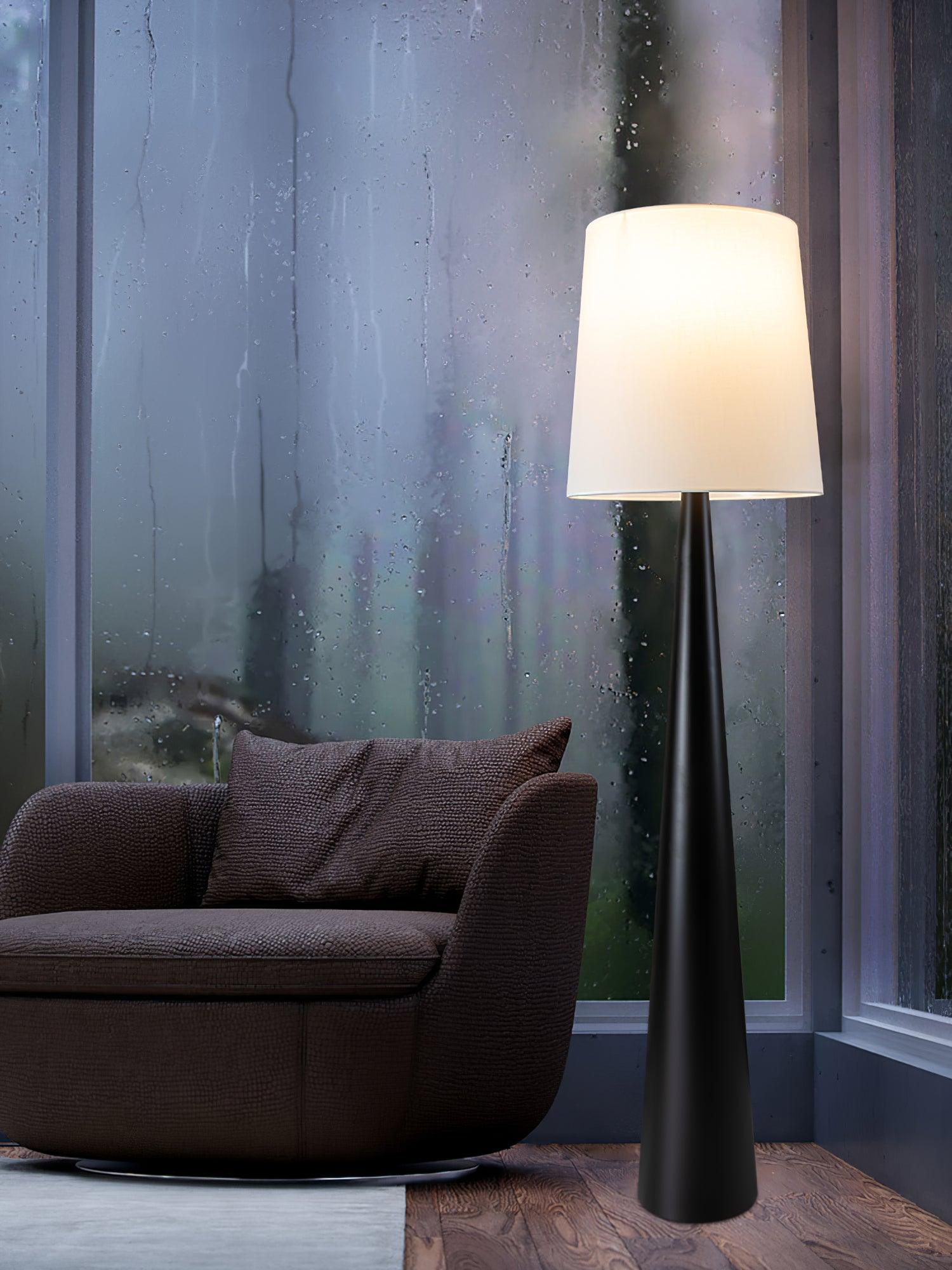 Brenor Fabric Minimalist Floor Lamp-Neutral Decor