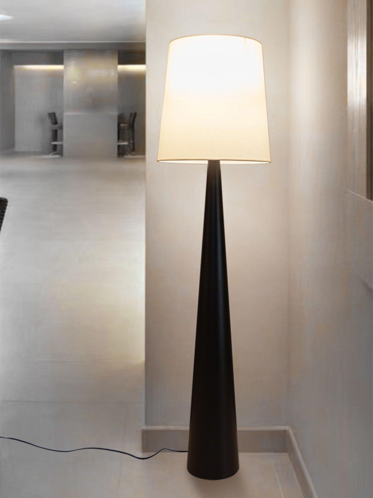Brenor Fabric Minimalist Floor Lamp-Neutral Decor