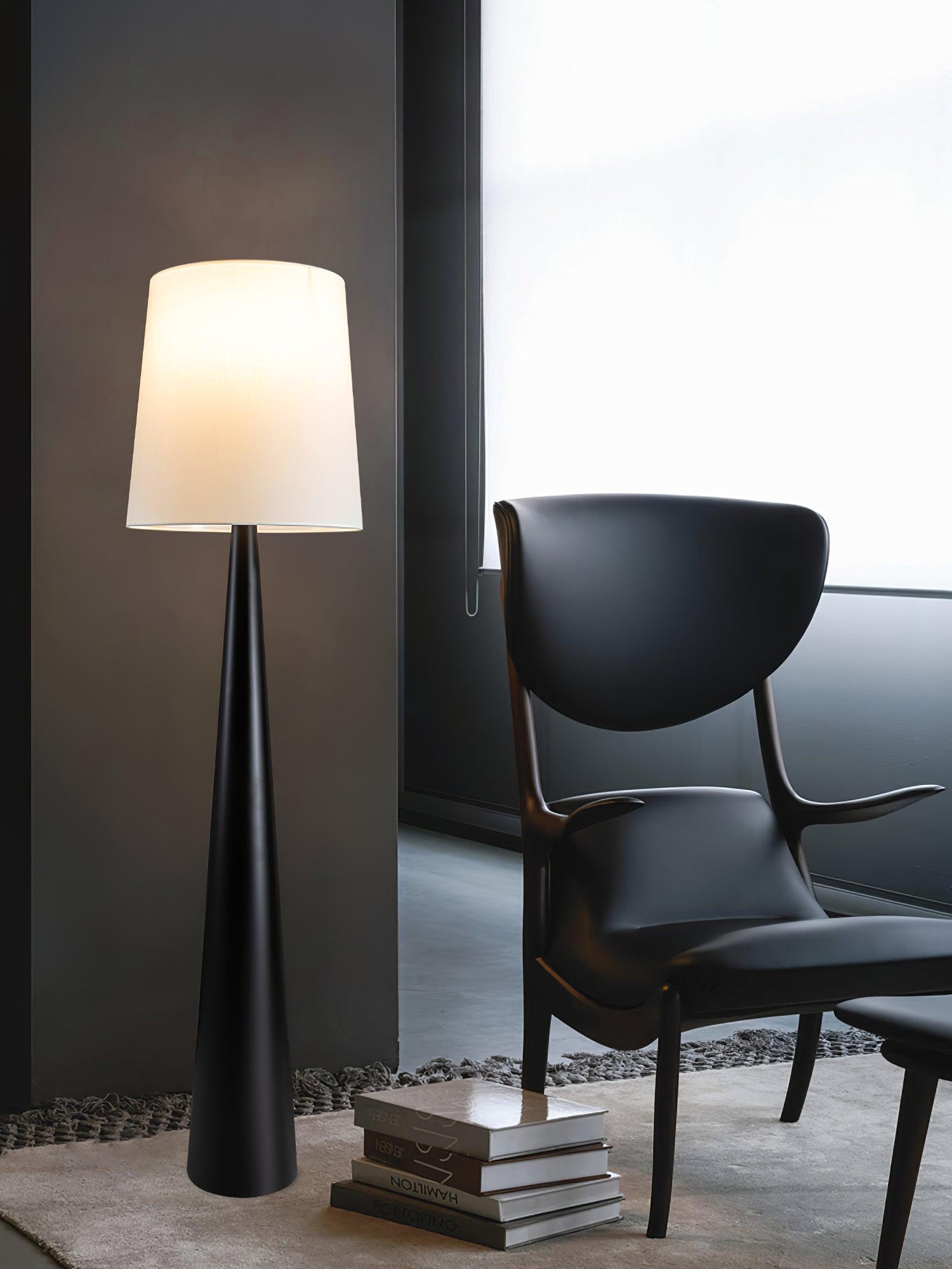 Brenor Fabric Minimalist Floor Lamp-Neutral Decor