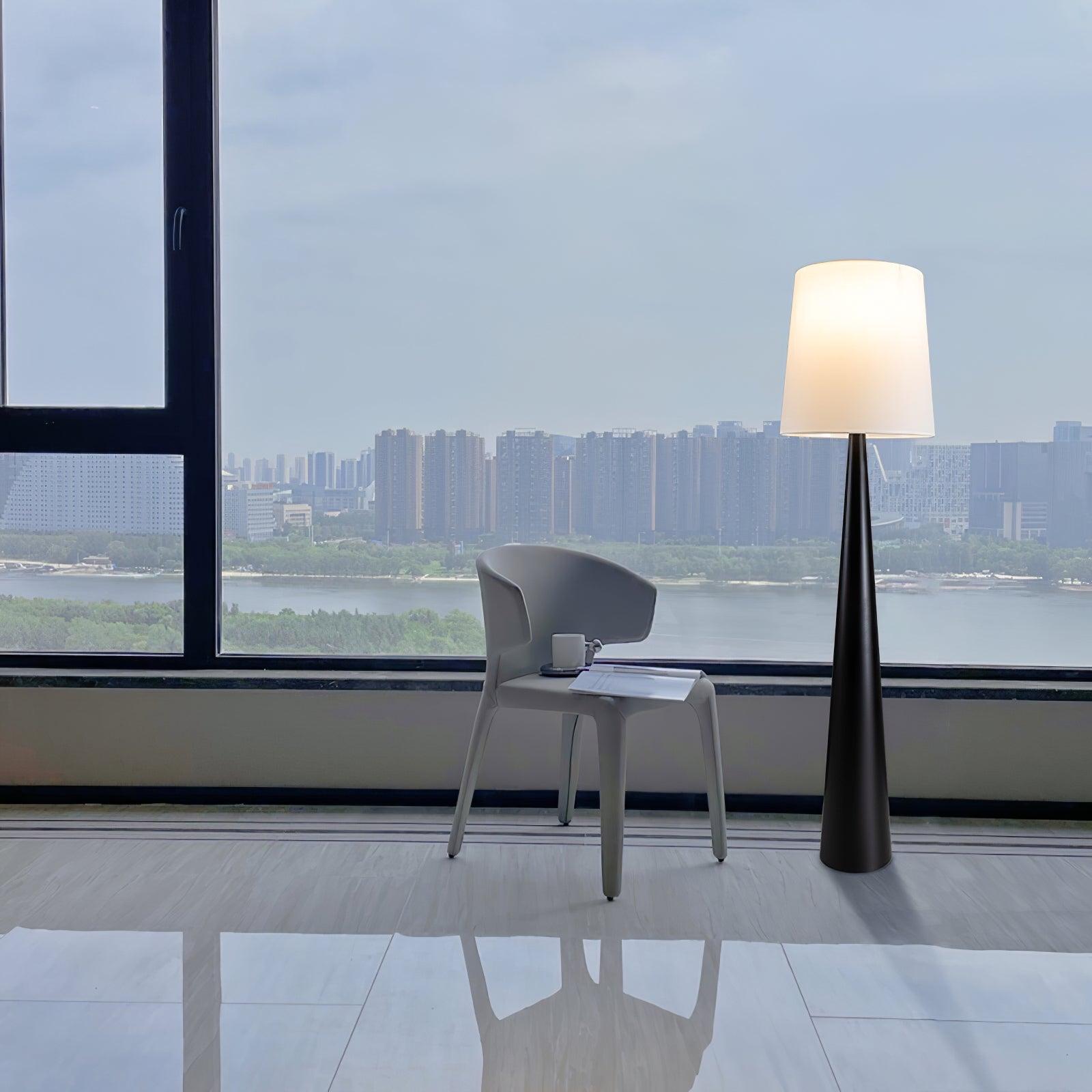 Brenor Fabric Minimalist Floor Lamp-Neutral Decor