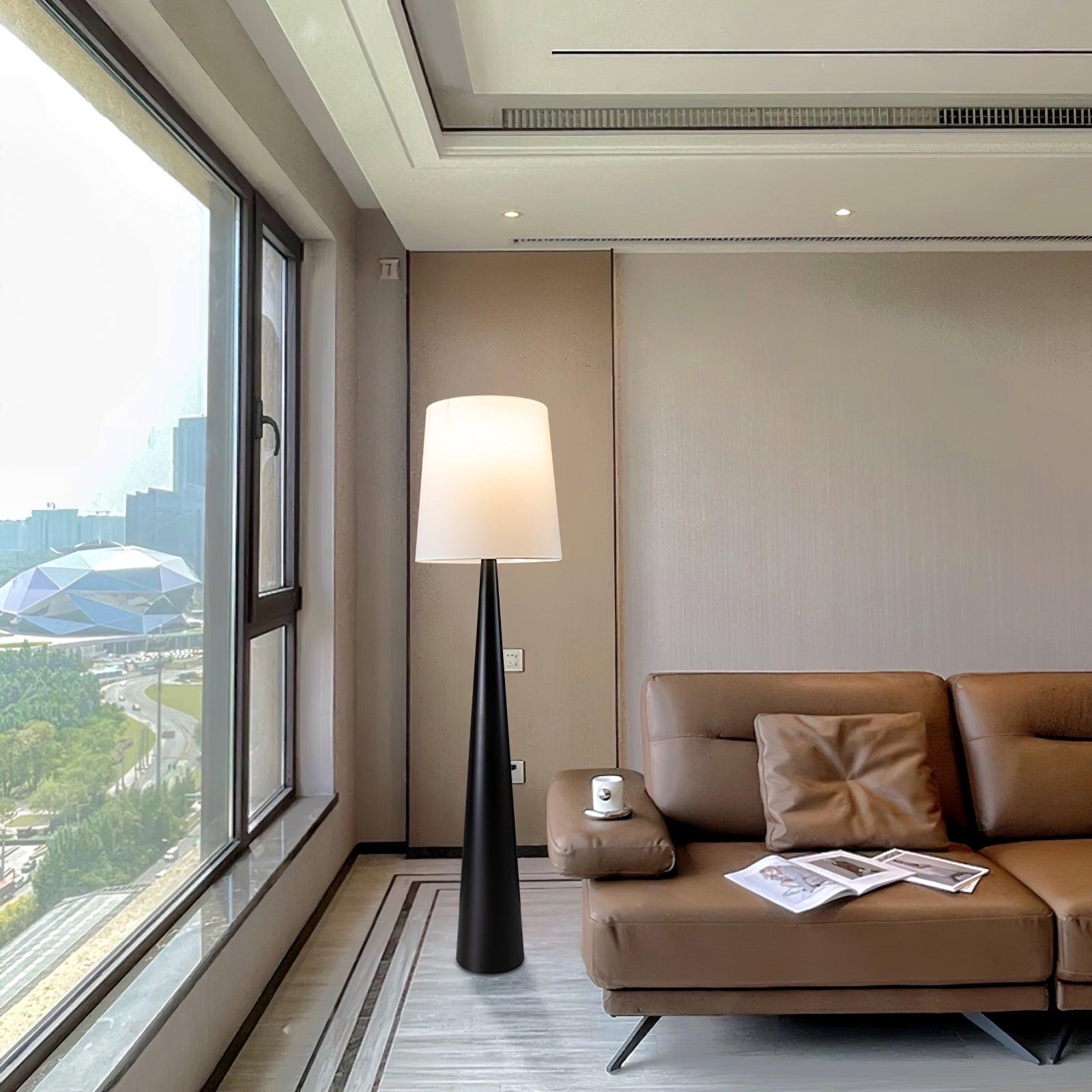 Brenor Fabric Minimalist Floor Lamp-Neutral Decor