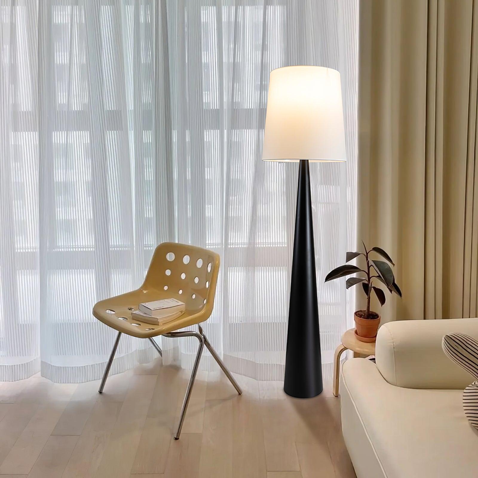 Brenor Fabric Minimalist Floor Lamp-Neutral Decor
