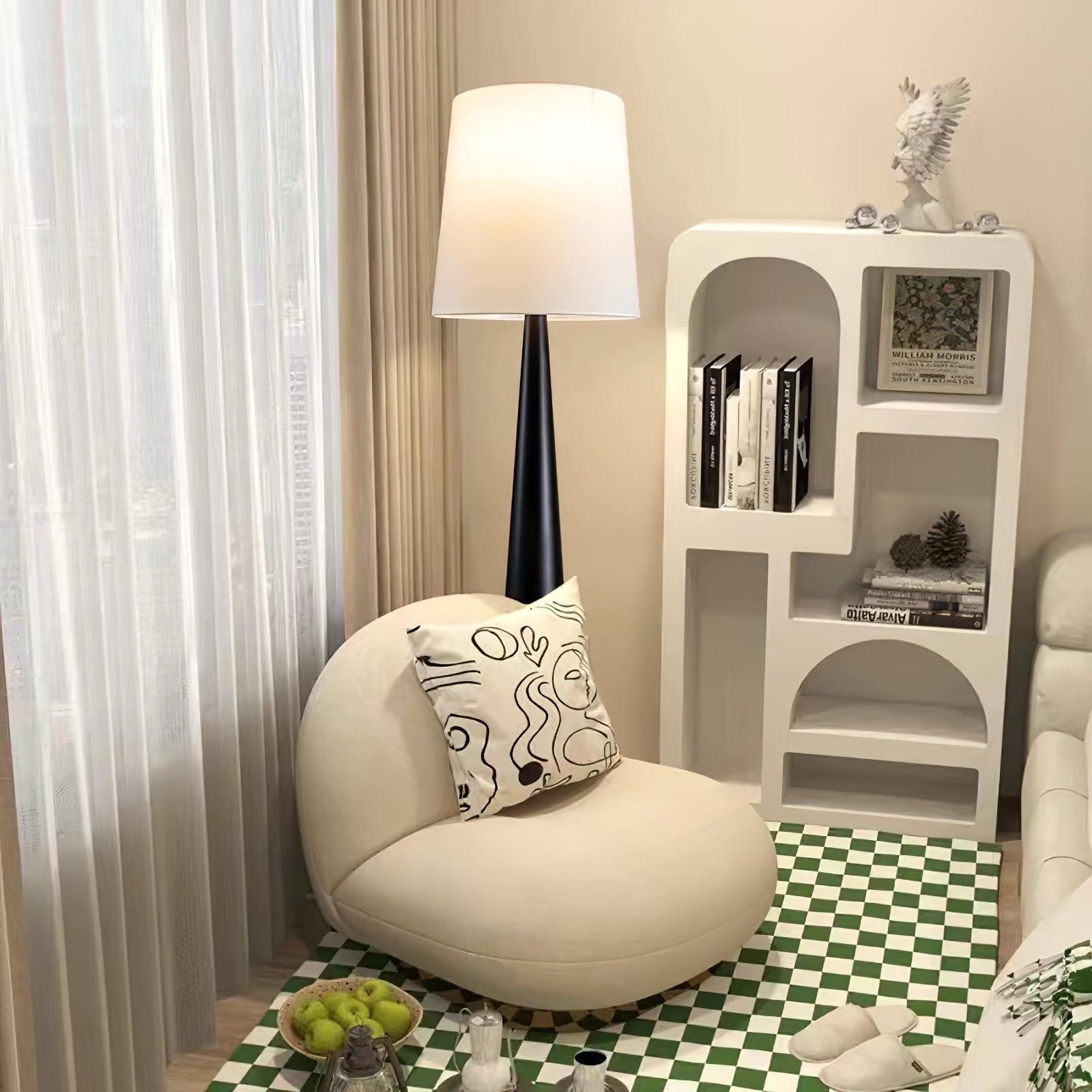 Brenor Fabric Minimalist Floor Lamp-Neutral Decor